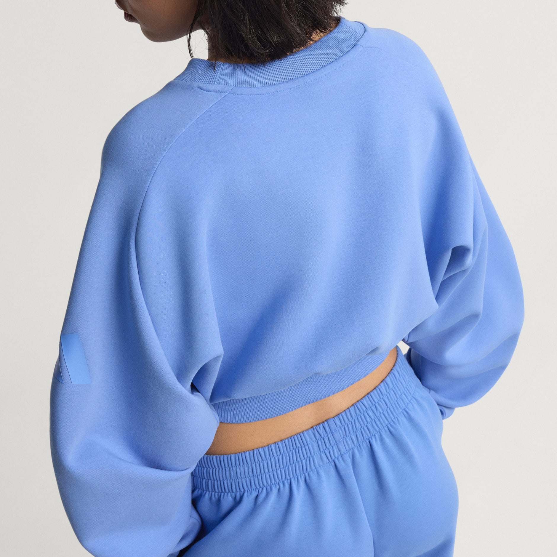 Soft Lux Loose Sweatshirt - Blue | adidas Hong Kong