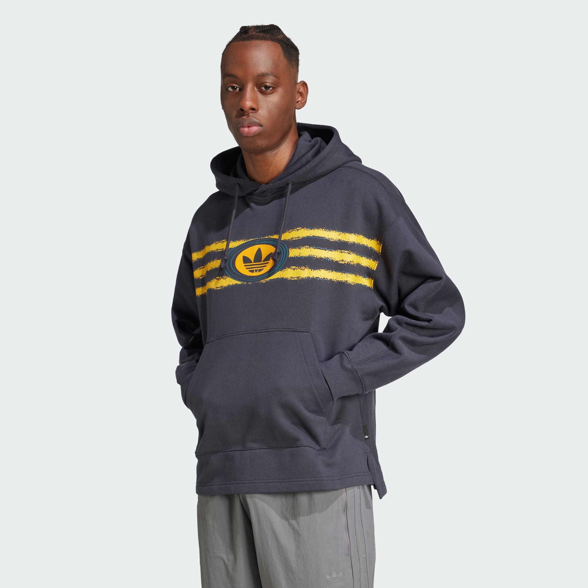 Clothing adidas Originals 90s Fleece Hoodie Grey adidas Oman