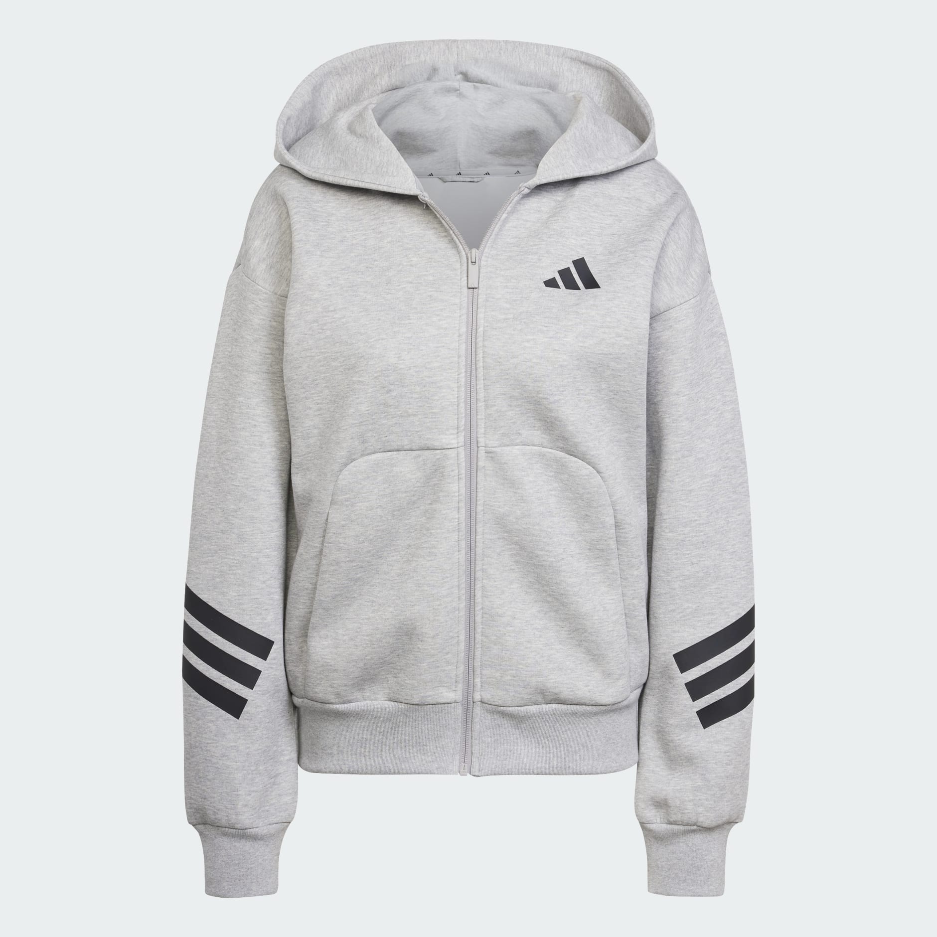 جاكيت بقبعة Future Icons 3-Stripes Full-Zip