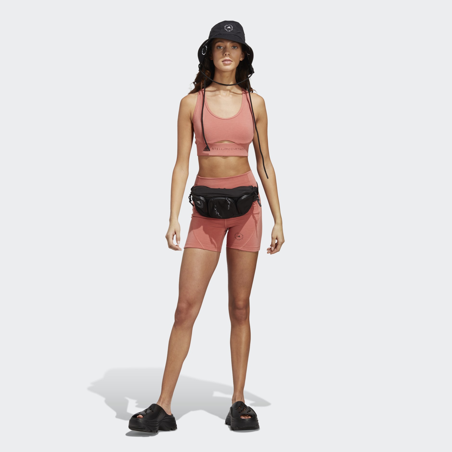 Women's Clothing - adidas by Stella McCartney TrueStrength Yoga Short  Leggings - Brown