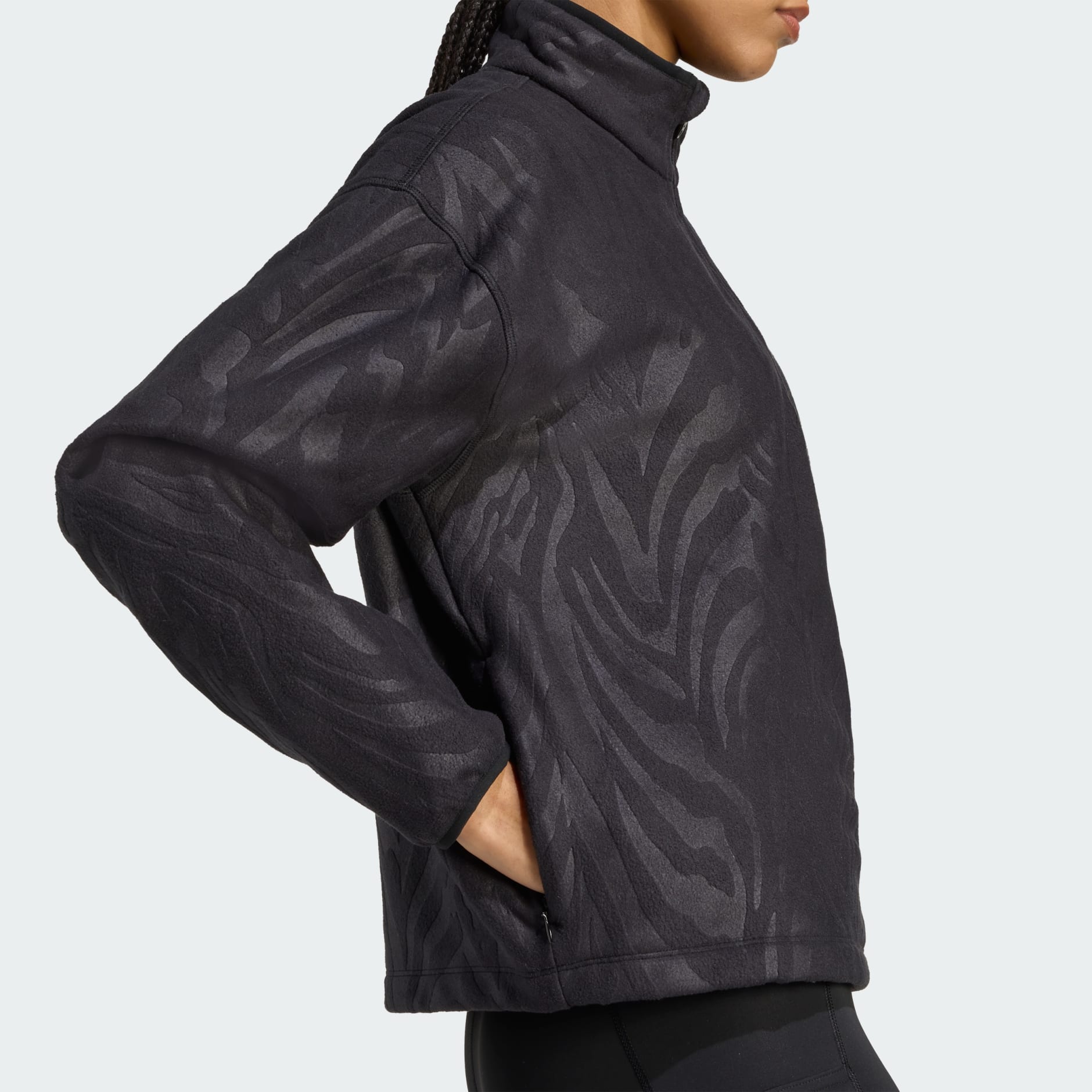 Pulover od toplog flisa AOP