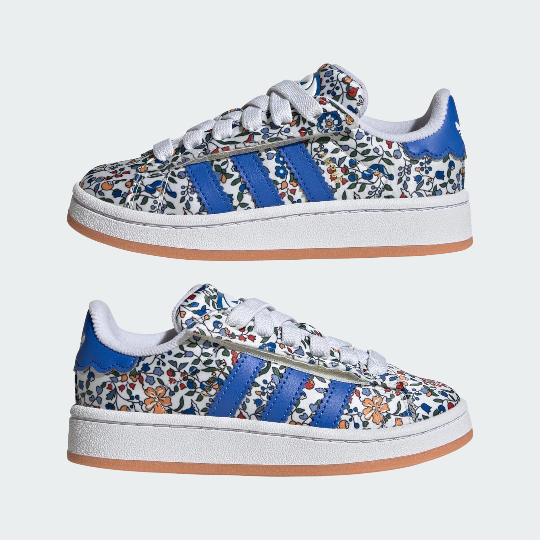 Campus 00s x Liberty London Pantofi pentru copii cu șiret elastic și &icirc;nchidere confortabilă