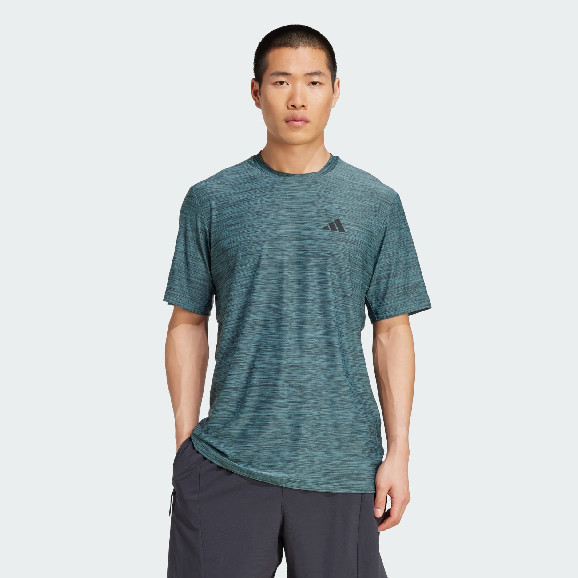 Clothing - Train Essentials Stretch Training Tee - Green | adidas Oman