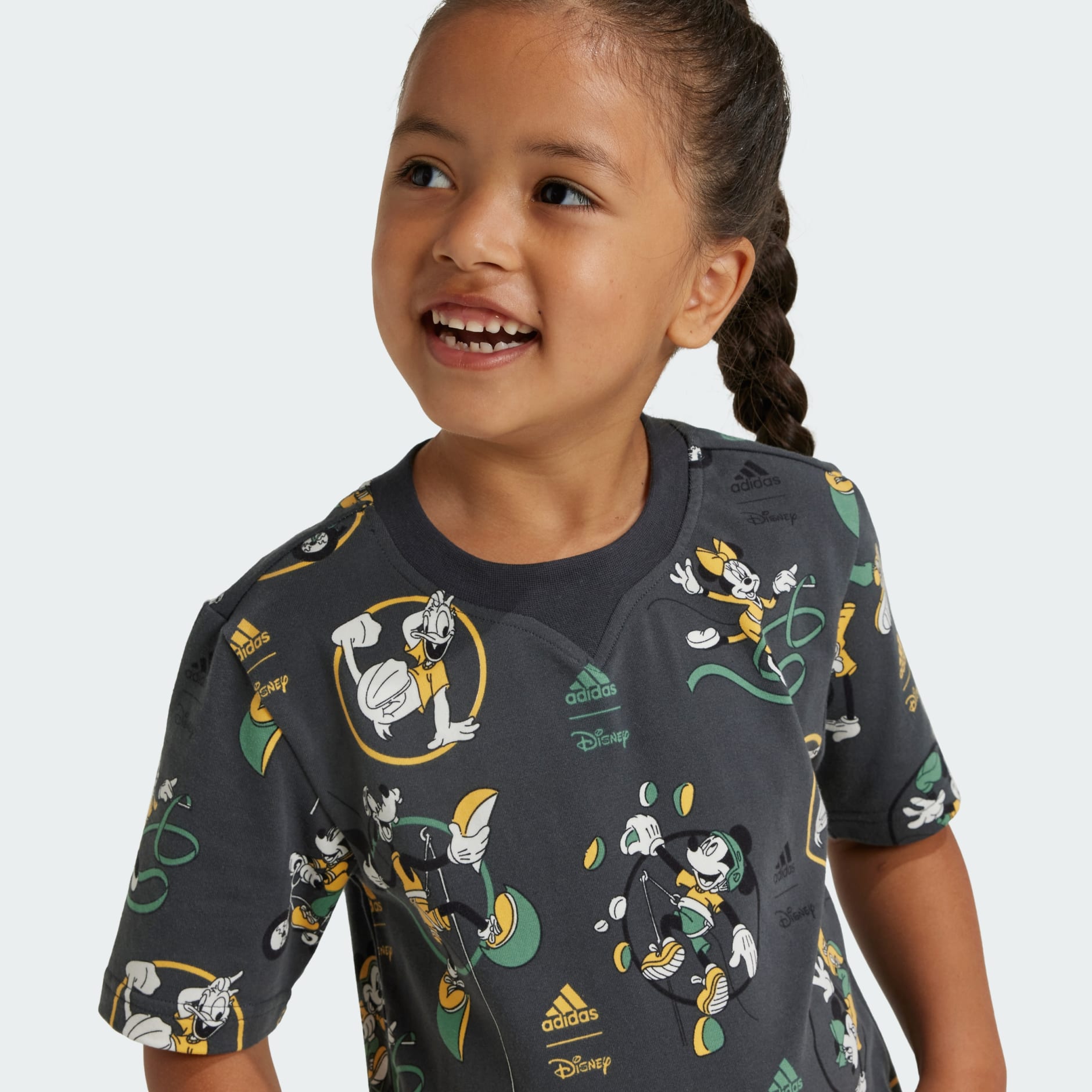 adidas Disney Mickey Mouse Tee Set - Grey | adidas UAE