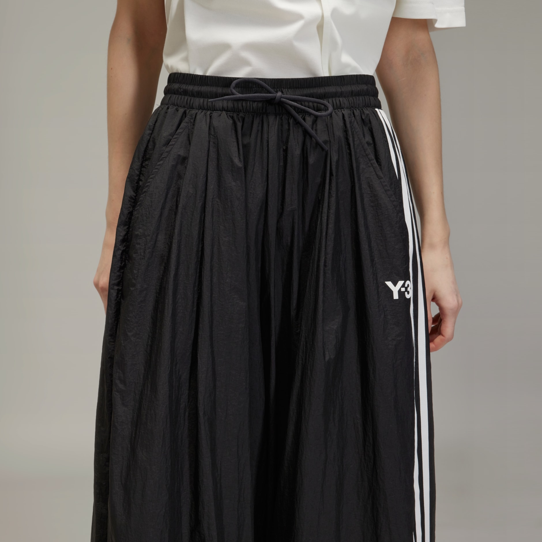 Y-3 | W 3S NYLON PANTS BLACK JD5997 UNISEX パンツ Y-3 ワイドパンツ 3S NYL PNT 3ストライプス ナイロン JD5997 (Y
