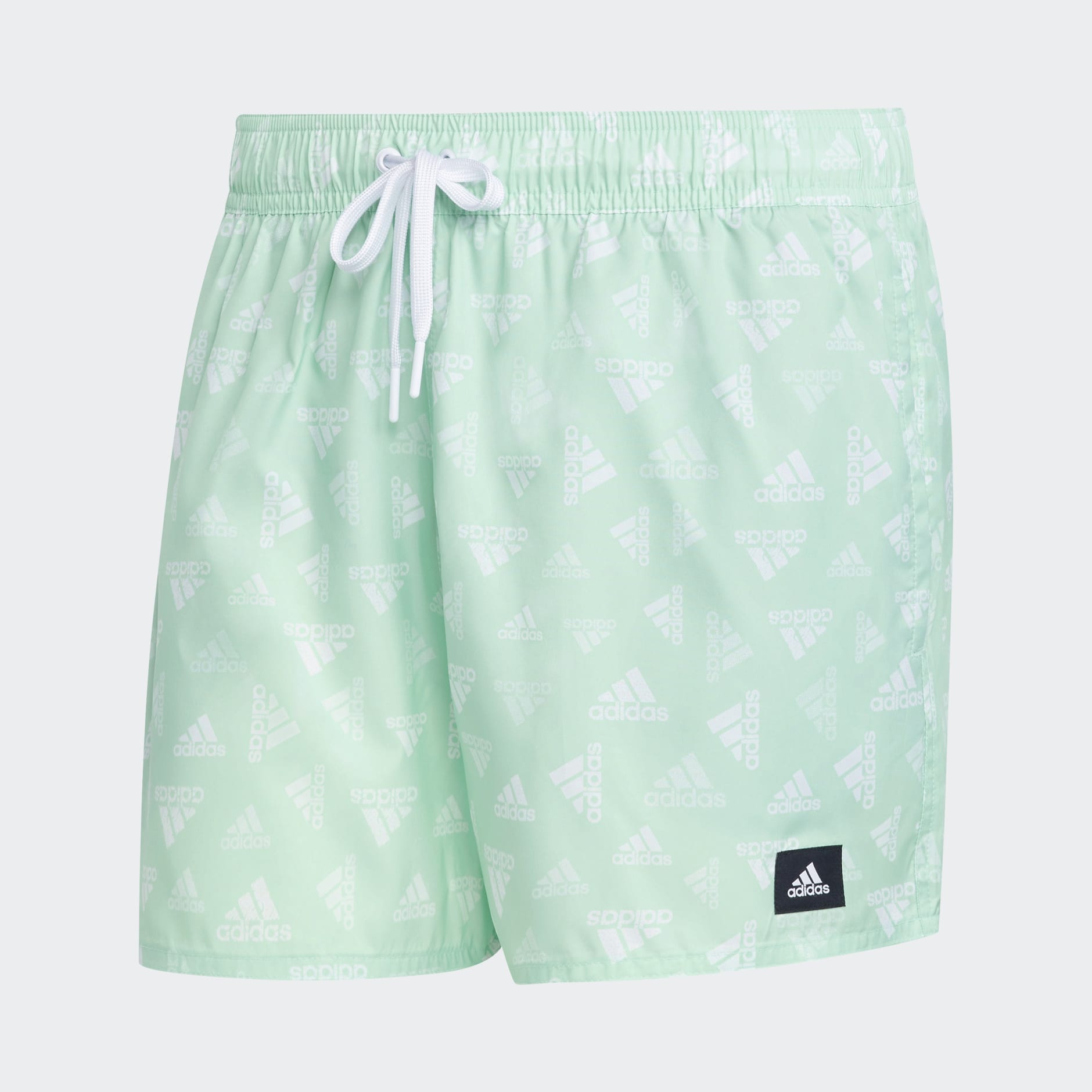 adidas Logo Print CLX Swim Shorts Very Short Length - Turquoise ...