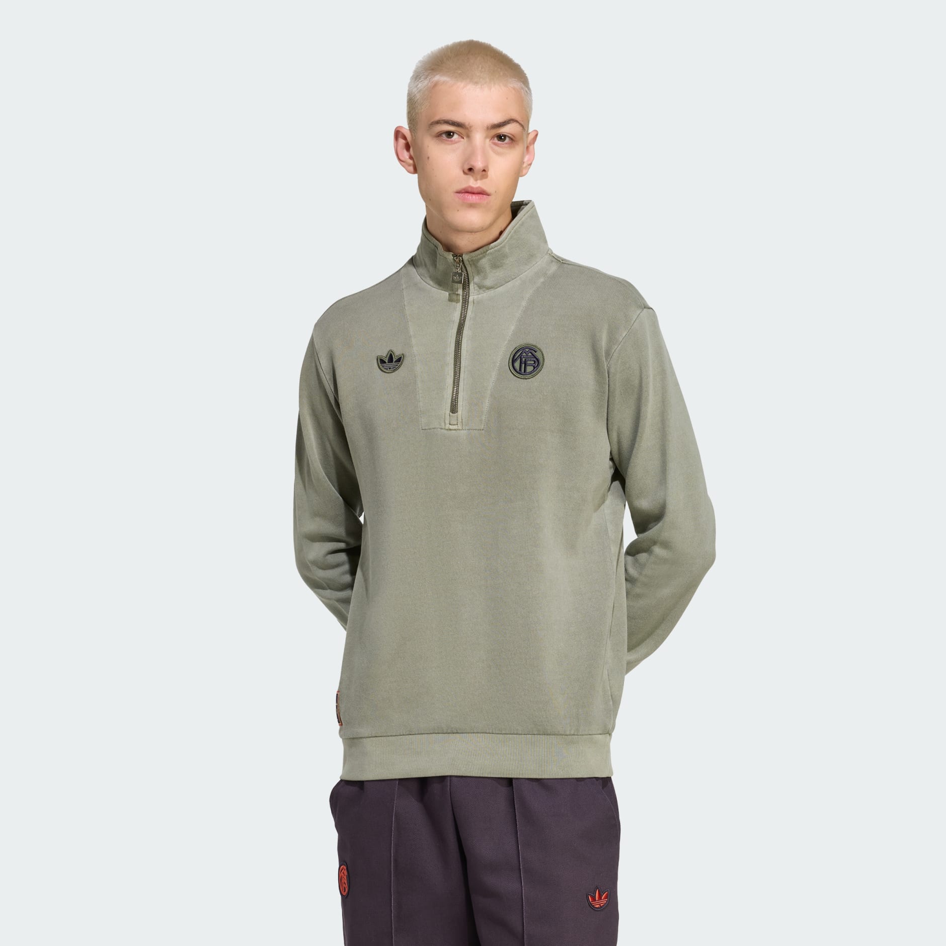 Bluză cu fermoar 1/2 FC Bayern Terrace Icons