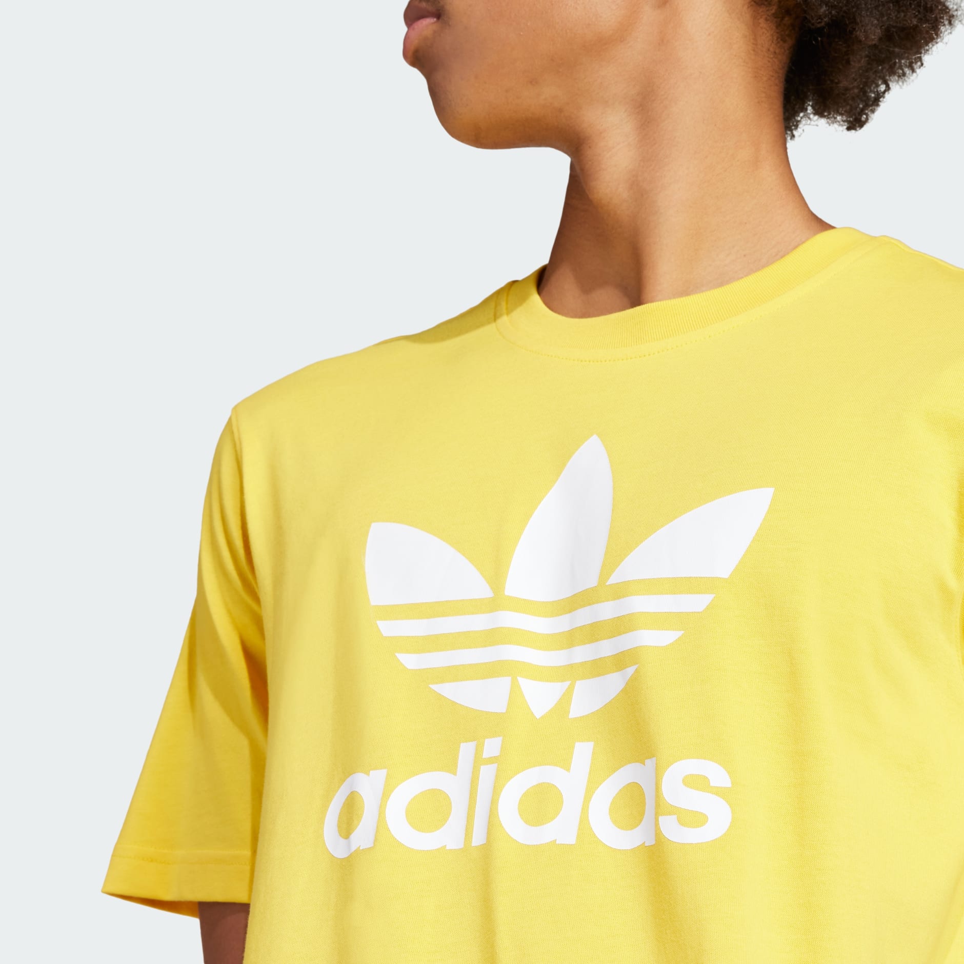 Clothing Adicolor Trefoil Tee Yellow adidas Oman