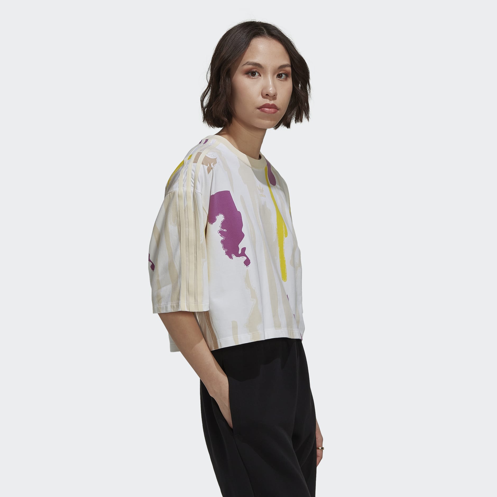 Thebe Magugu Allover Print Crop Tee