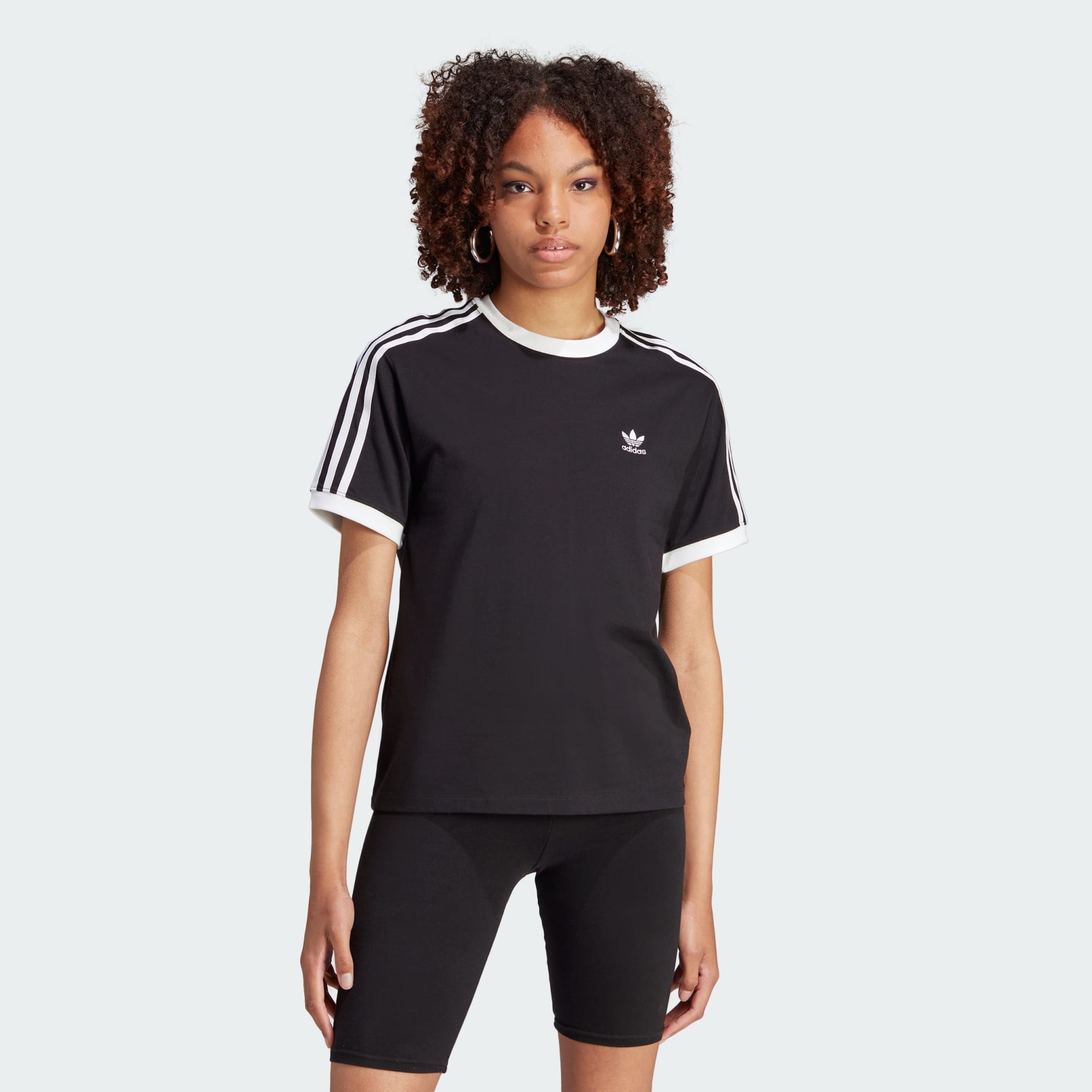 Women\'s Clothing - Adicolor Classics Tee adidas 3-Stripes | Oman - Black