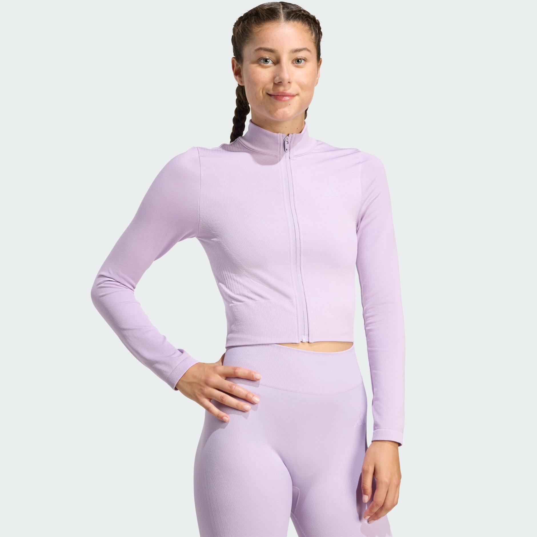 Jachetă de antrenament din tricot cu fermoar lung Essentials