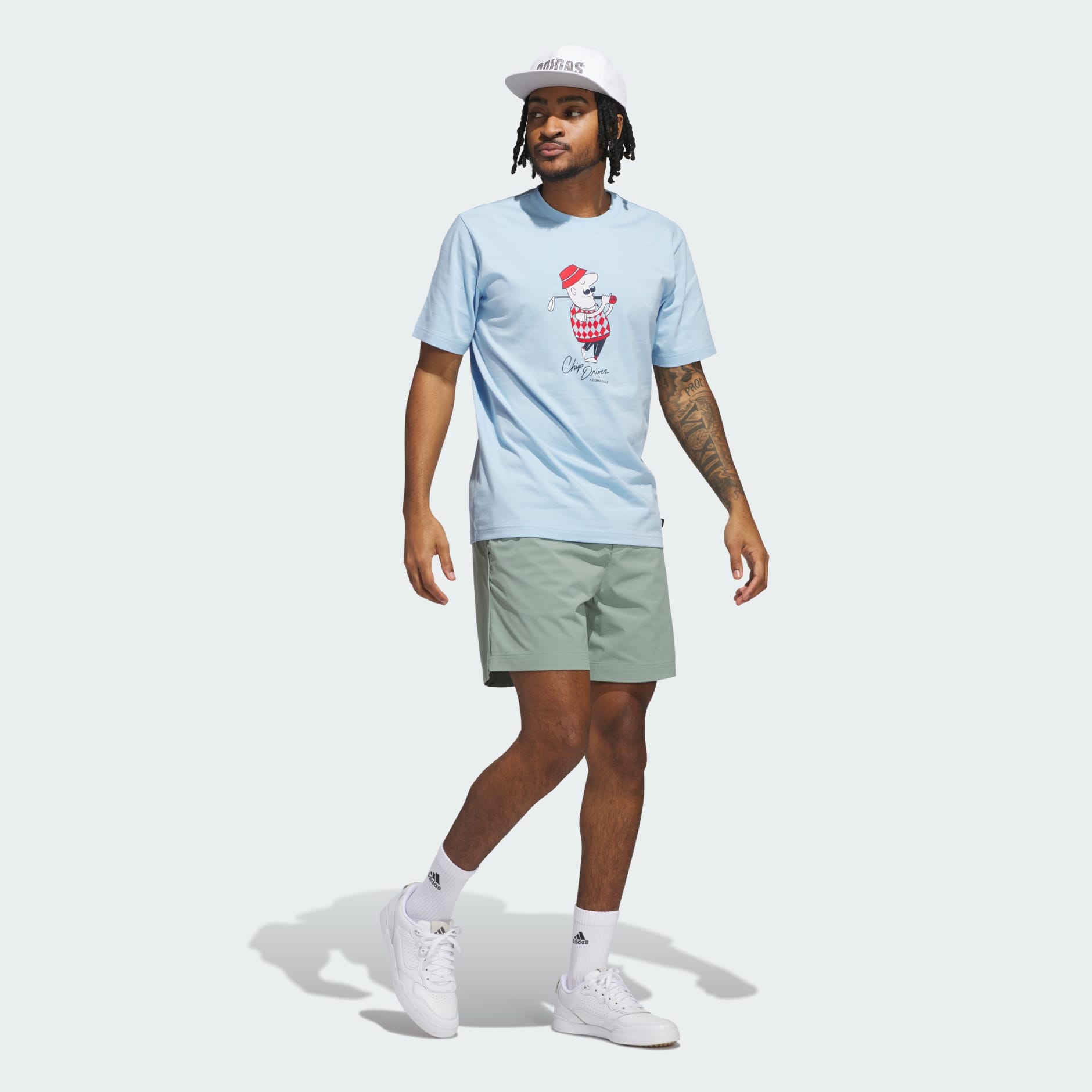 Clothing - Classic Chip Graphic Tee - Blue | adidas Oman