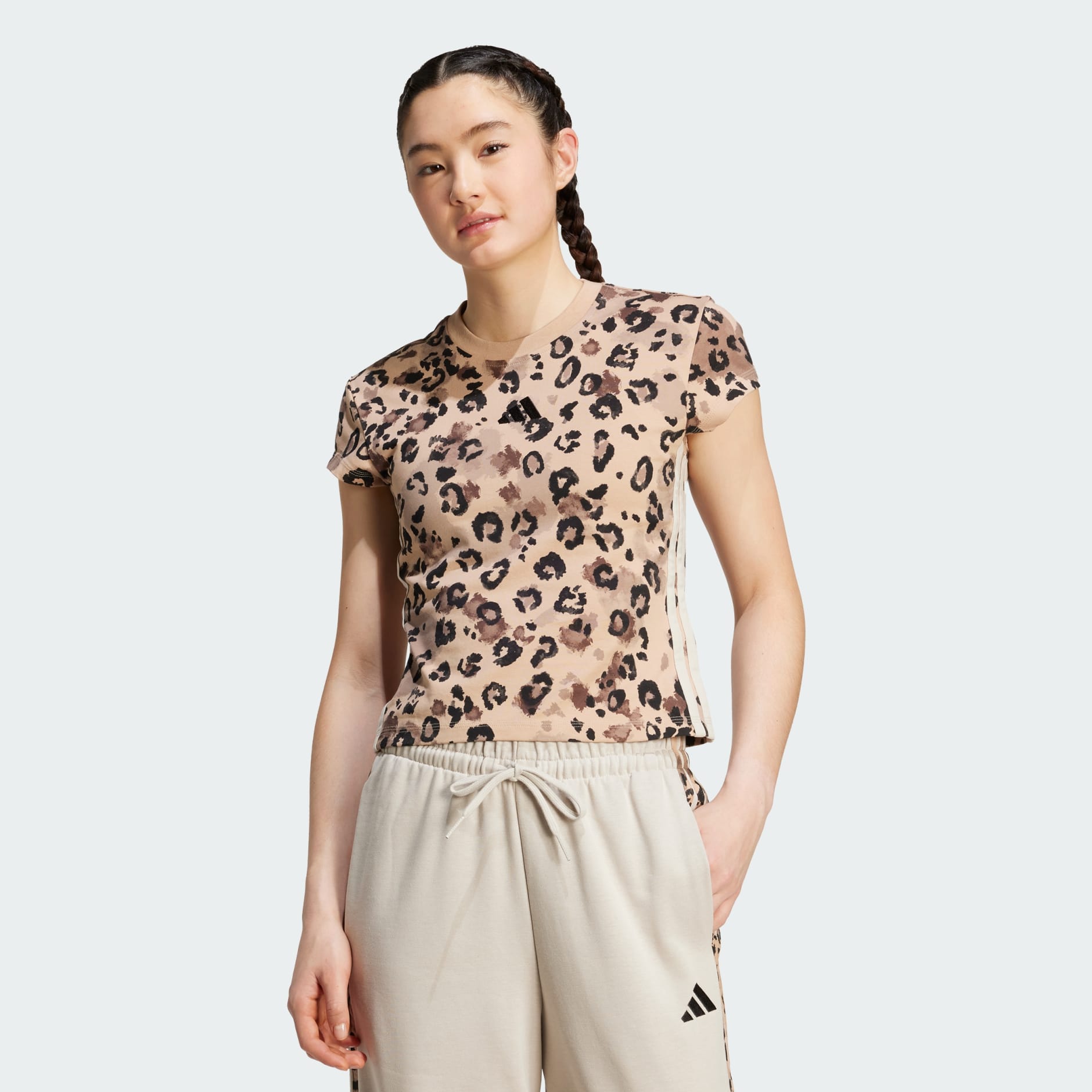 トップス adidas originals CLOTHING - Animal Print 3-Stripes Tee - Multicolour | adidas