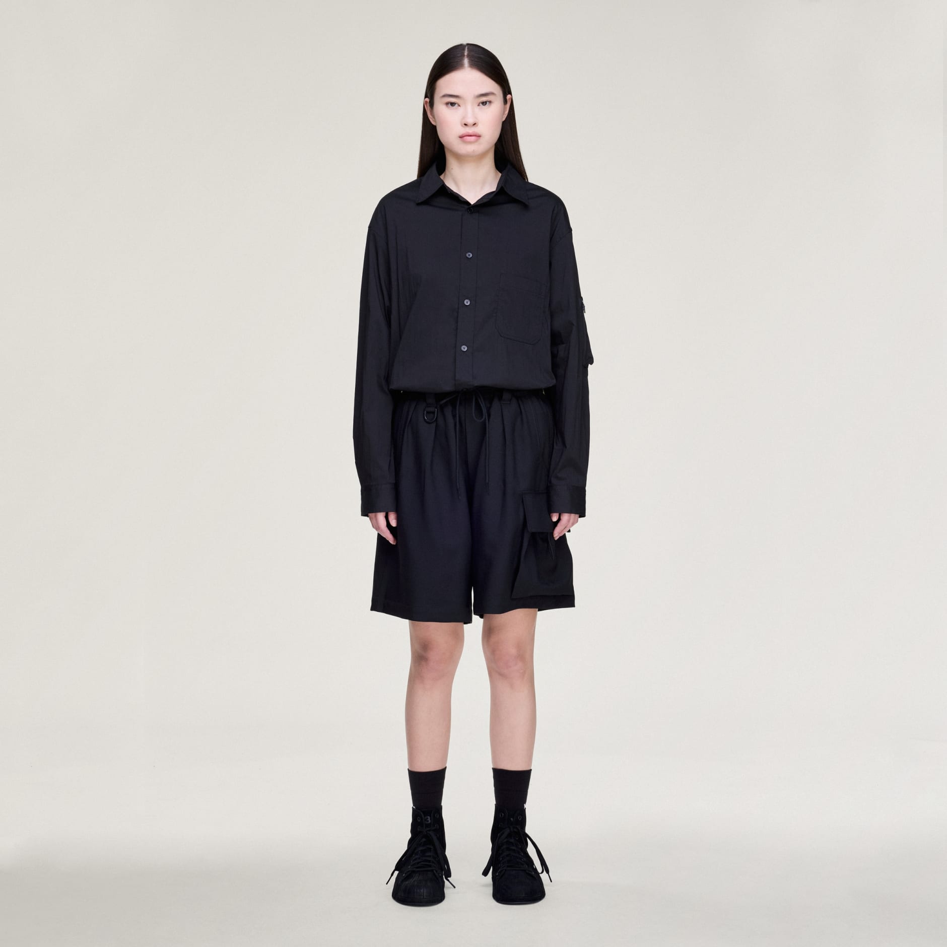 Y-3 SPORT UNIFORM CARGO SHORTS