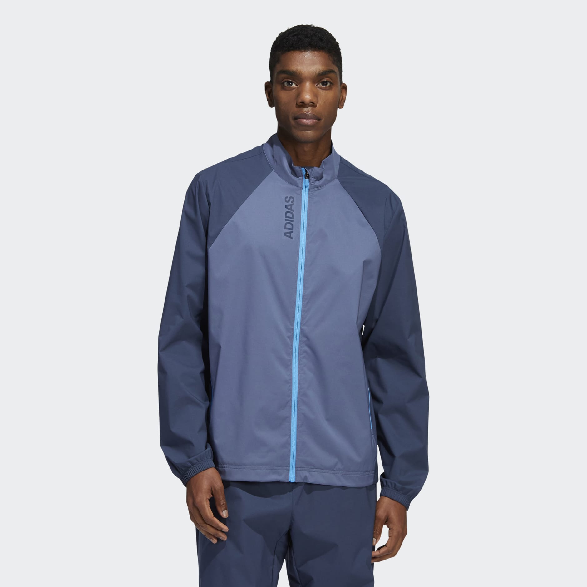 Clothing - Provisional Full-Zip Golf Jacket - Blue | adidas South Africa