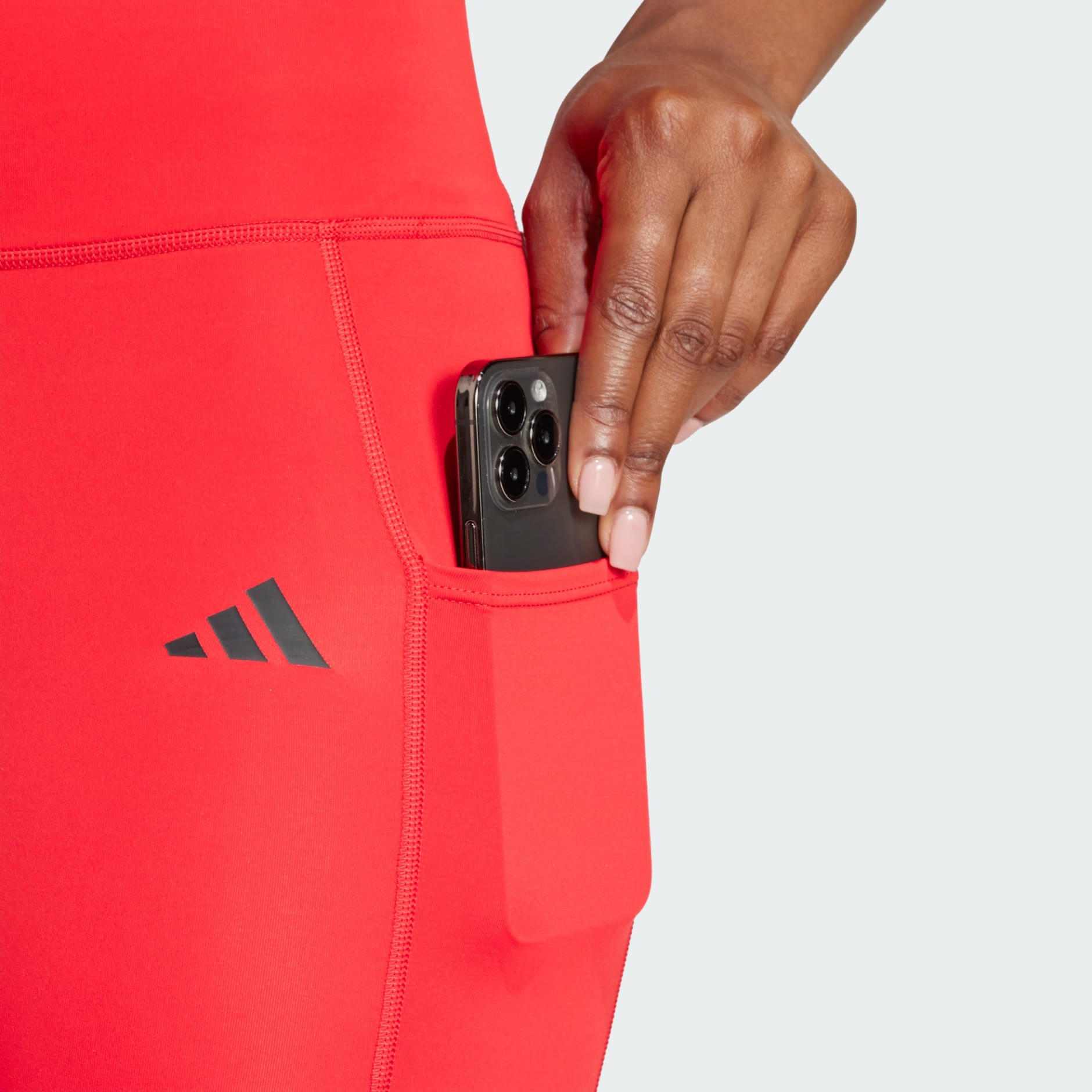 Optim&eacute; 3-Stripes Full-Length Leggings