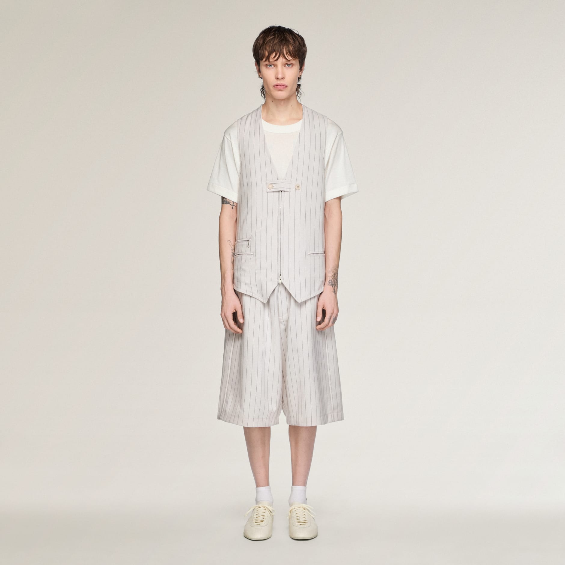 PANTALONI SCURȚI Y-3 PINSTRIPE SPORT UNIFORM