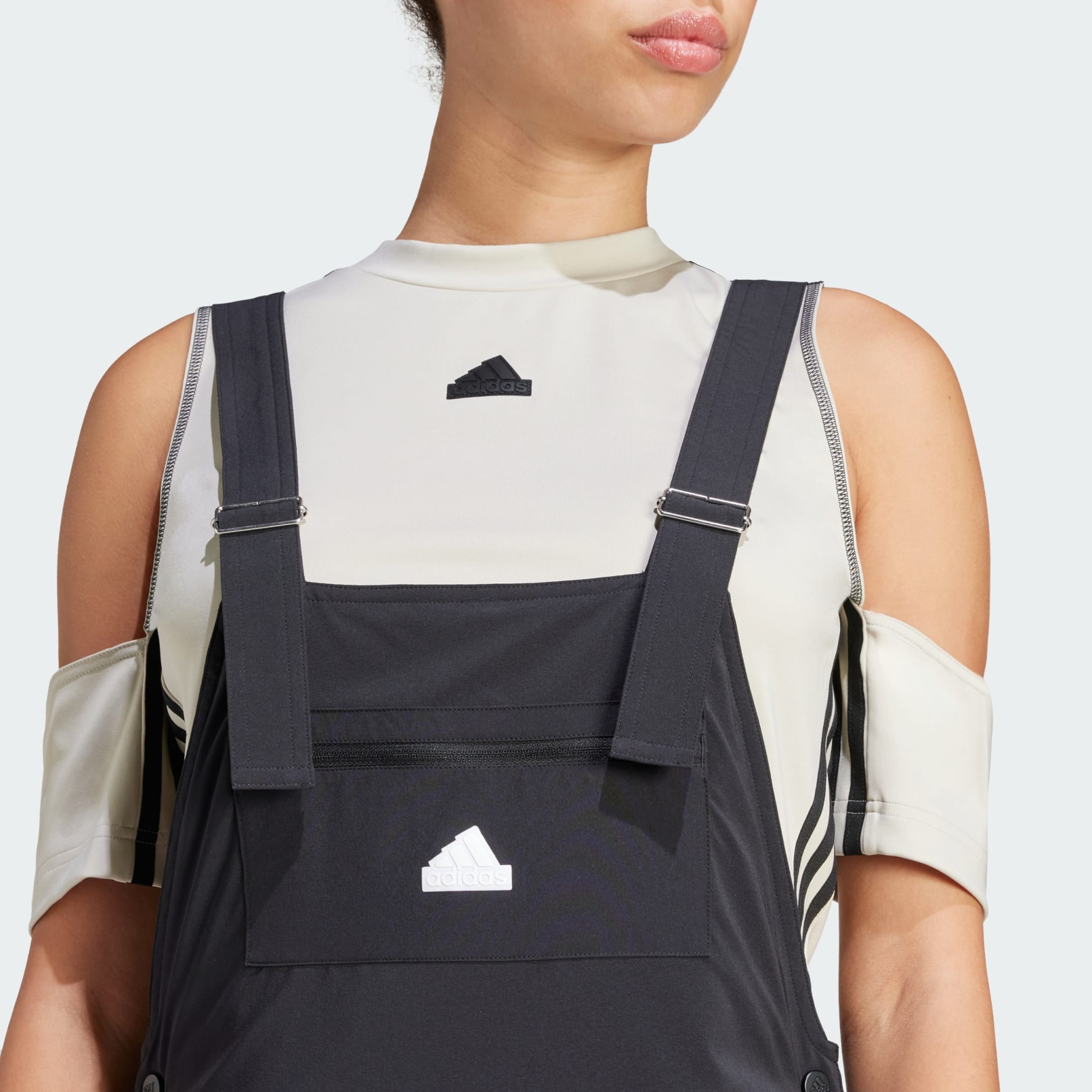 adidas Dance All-Gender Woven Dungarees - Black
