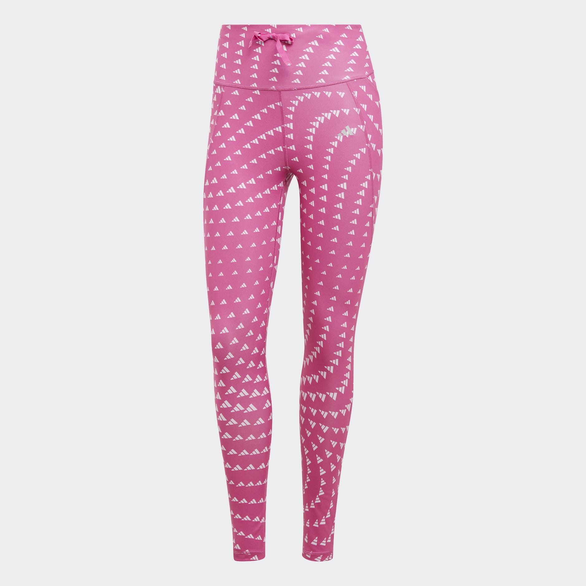 ADIDAS 7/8 LEGGINGS Large Pink Black Grey Stripe Own The Run HK9011 BNWT  RRP£55 $84.80 - PicClick AU