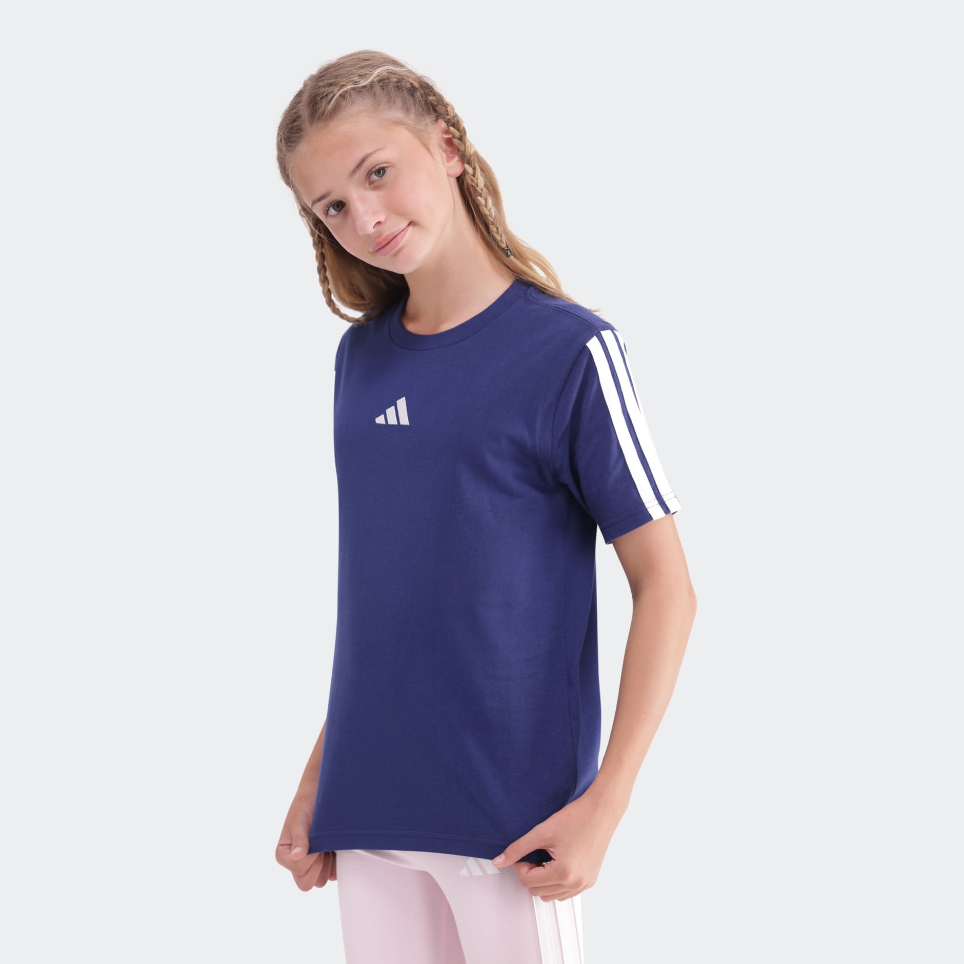 Essentials 3 Stripe Tee Kids