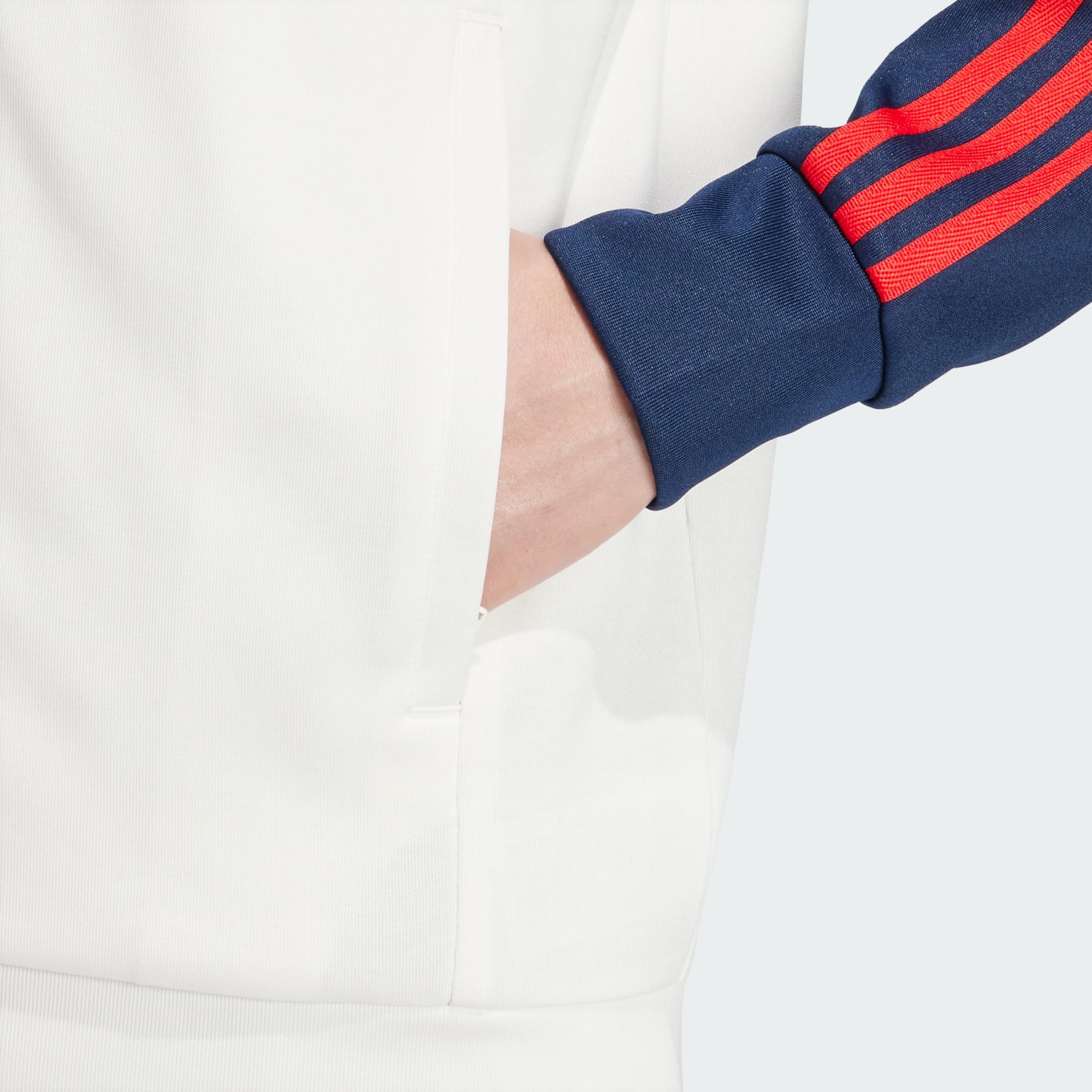 Adidas originals adicolor track jacket in white online