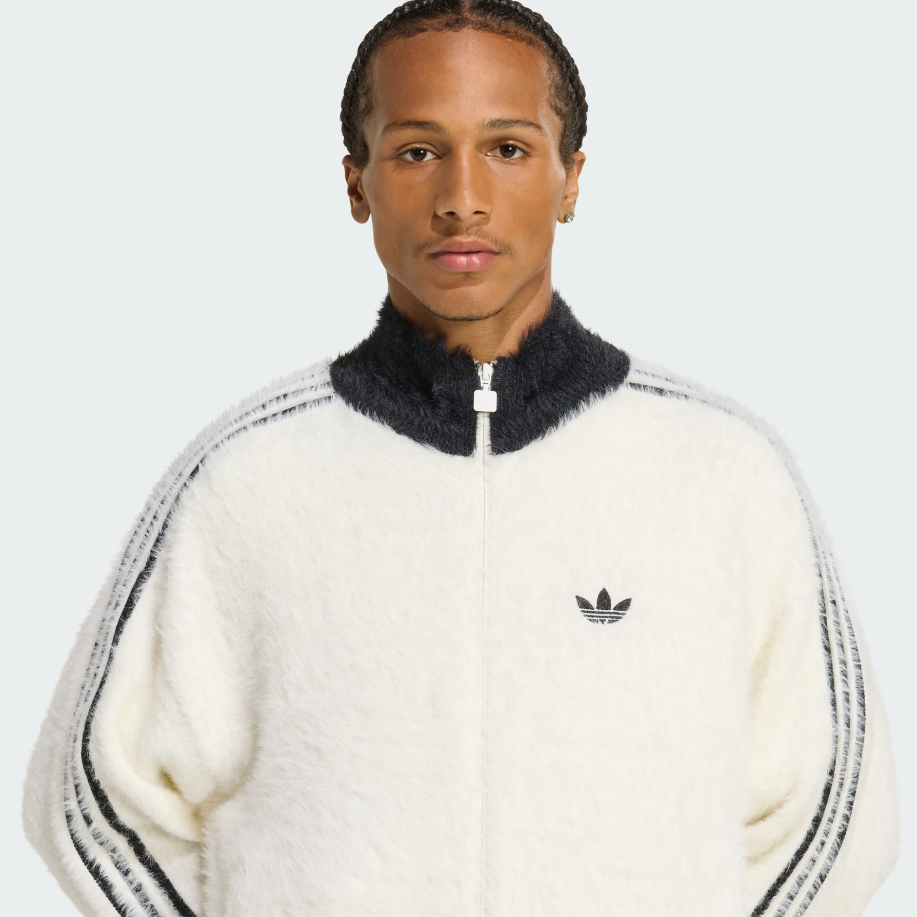 FAUX MOHAIR CLASSIC TRACKTOP - White | adidas Hong Kong