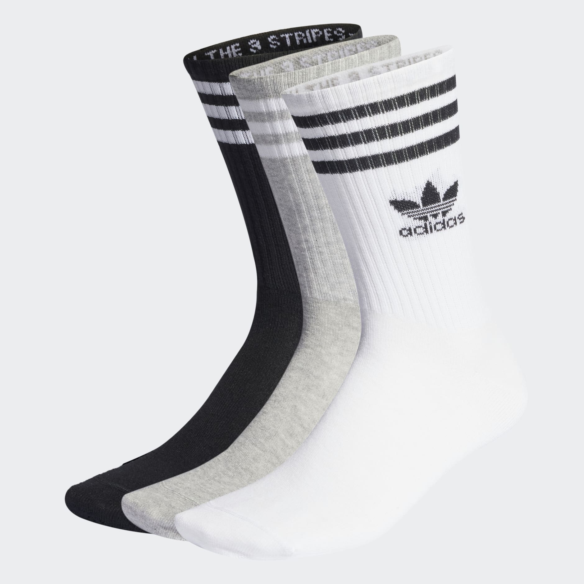 Accessories - Mid Cut Crew Socks 3 Pairs - White | adidas South Africa
