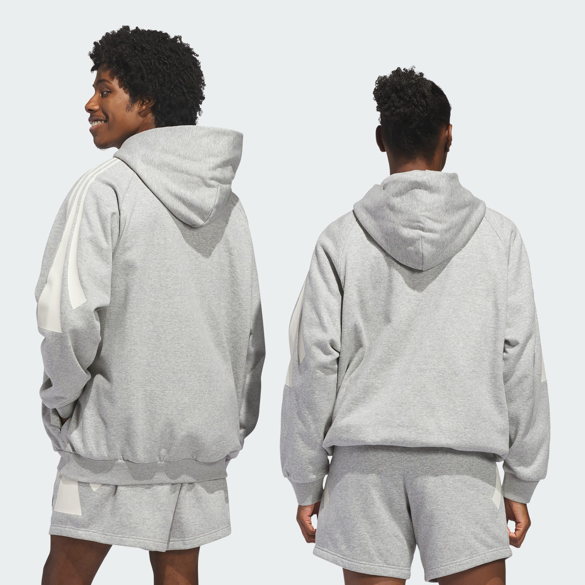 adidas Basketball 3-Stripes Fleece Hoodie (Gender Neutral)