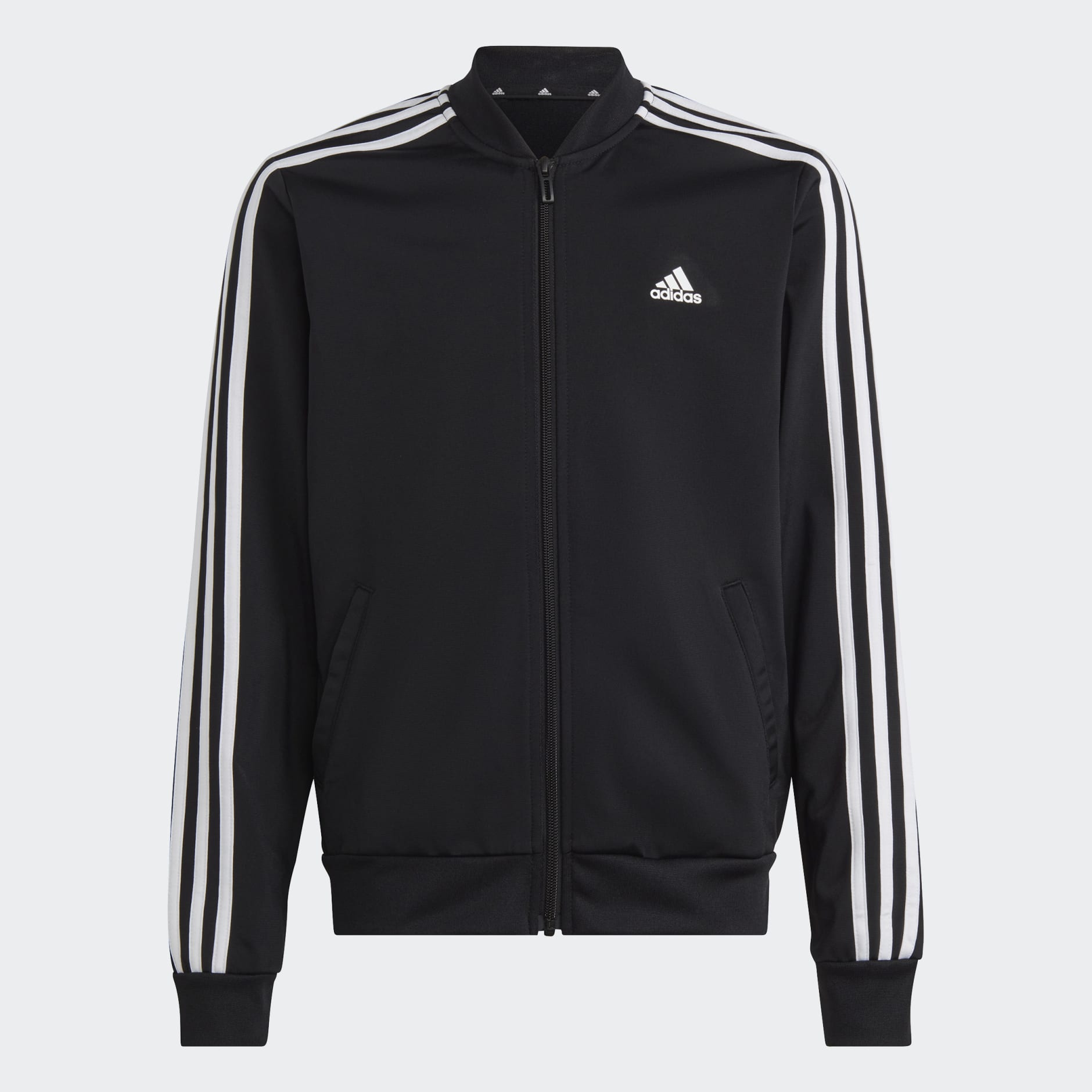 adidas Essentials 3-Stripes Track Suit - Black | adidas UAE