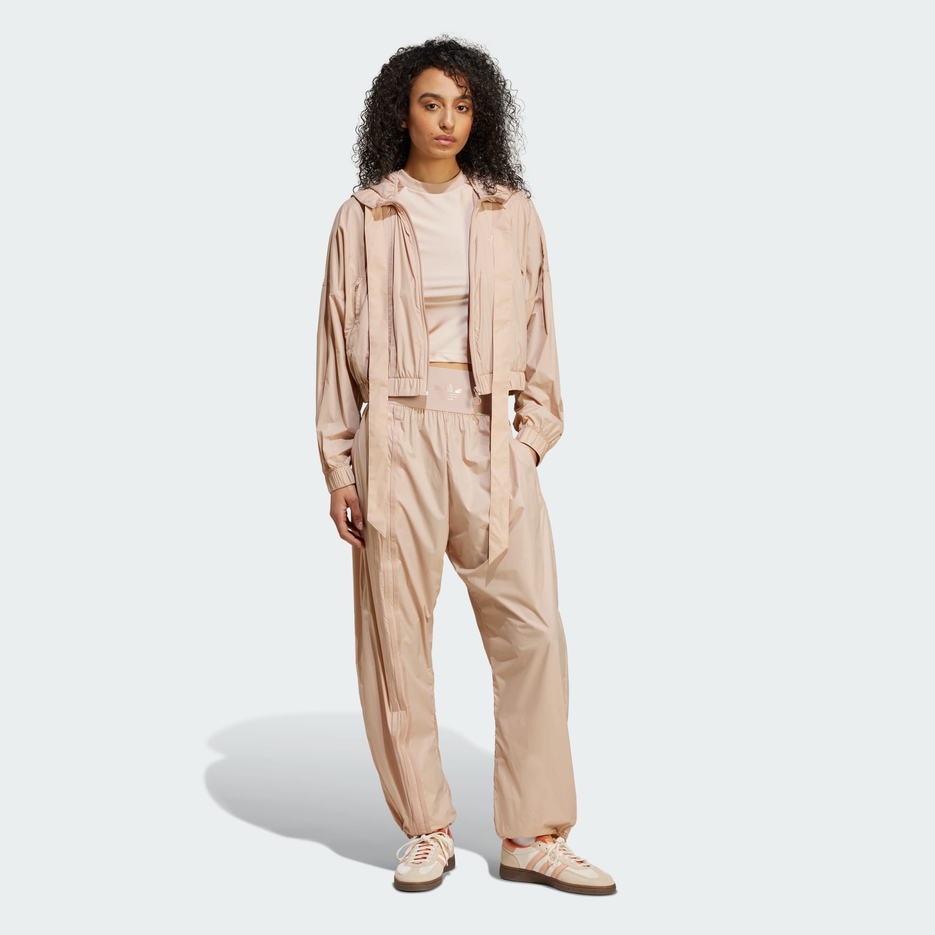 Ruched Light Bomber Jacket - Beige | adidas Hong Kong