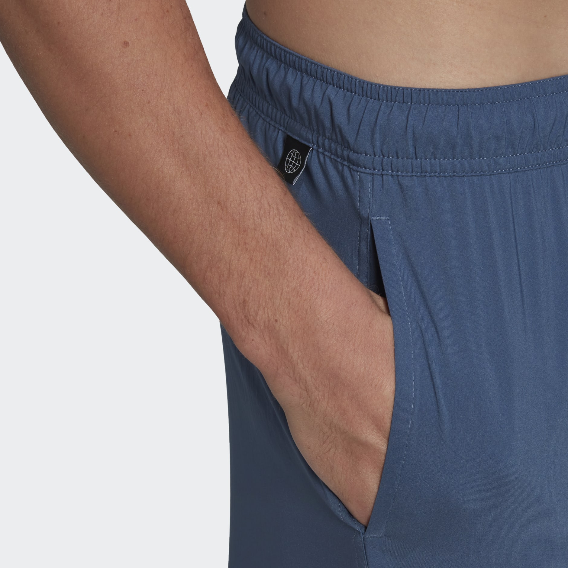 Classic-Length Solid Swim Shorts
