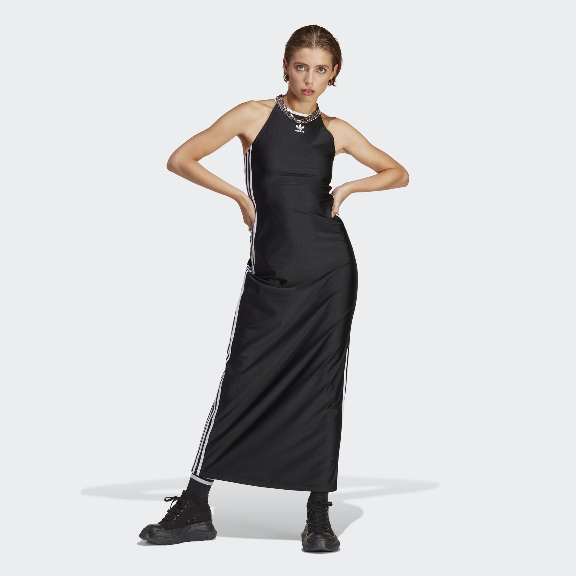 Women's Clothing Always Long Dress - Black adidas Oman