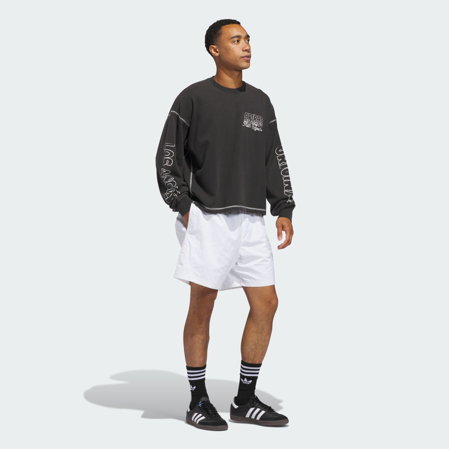 Clothing - Wilshire LS Tee - Black | adidas Oman