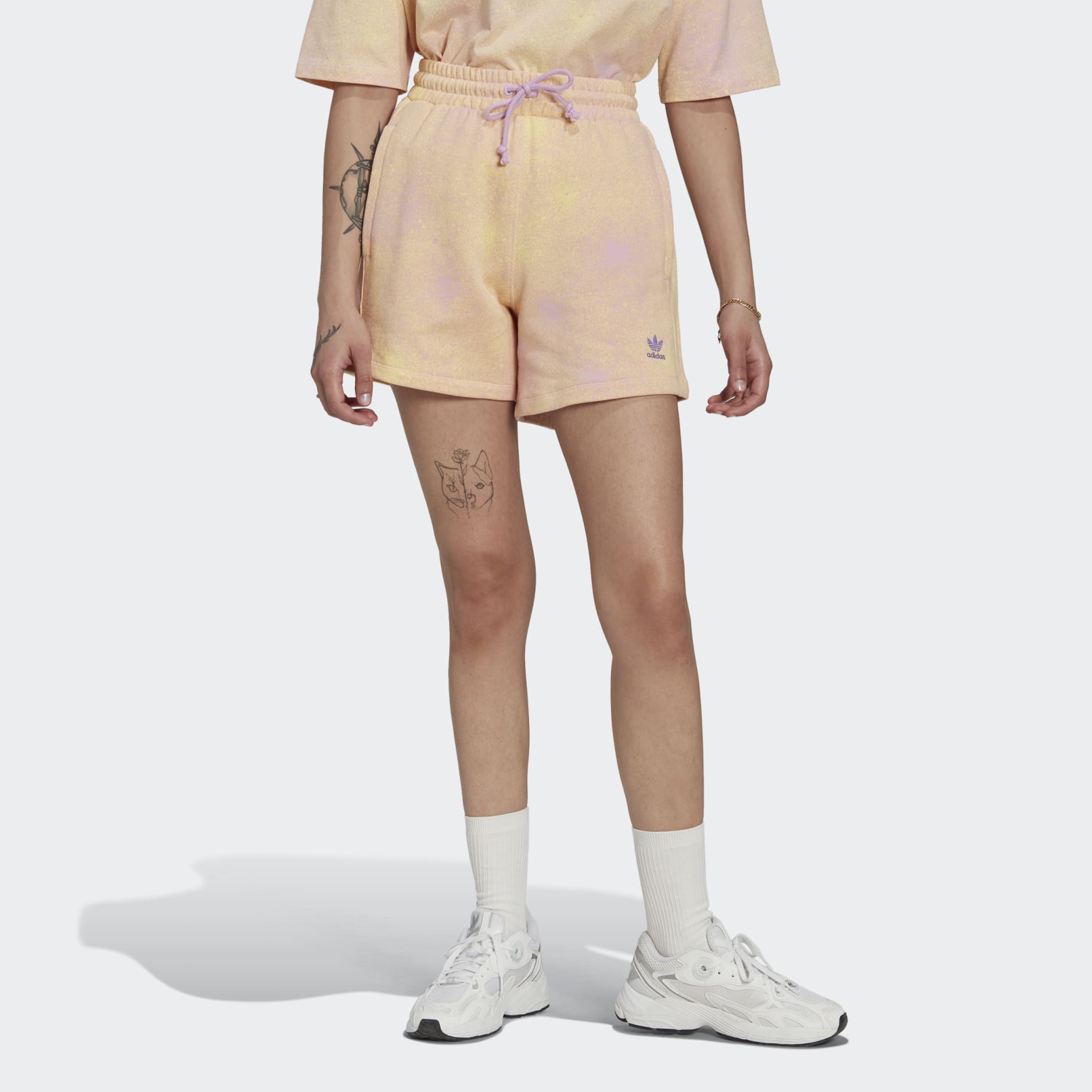 Allover Print Loose Shorts
