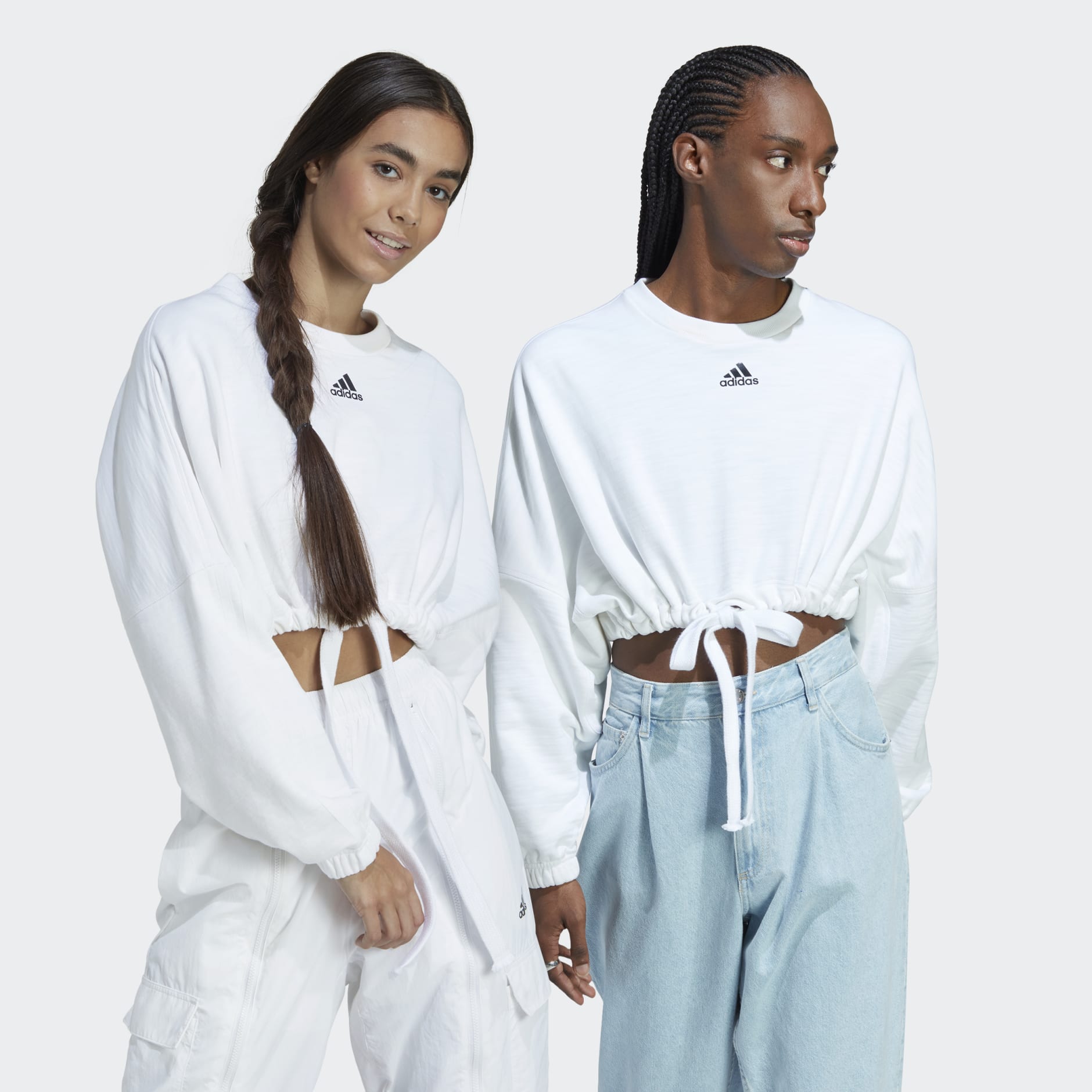 Clothing - Versatile Sweatshirt - White adidas Oman