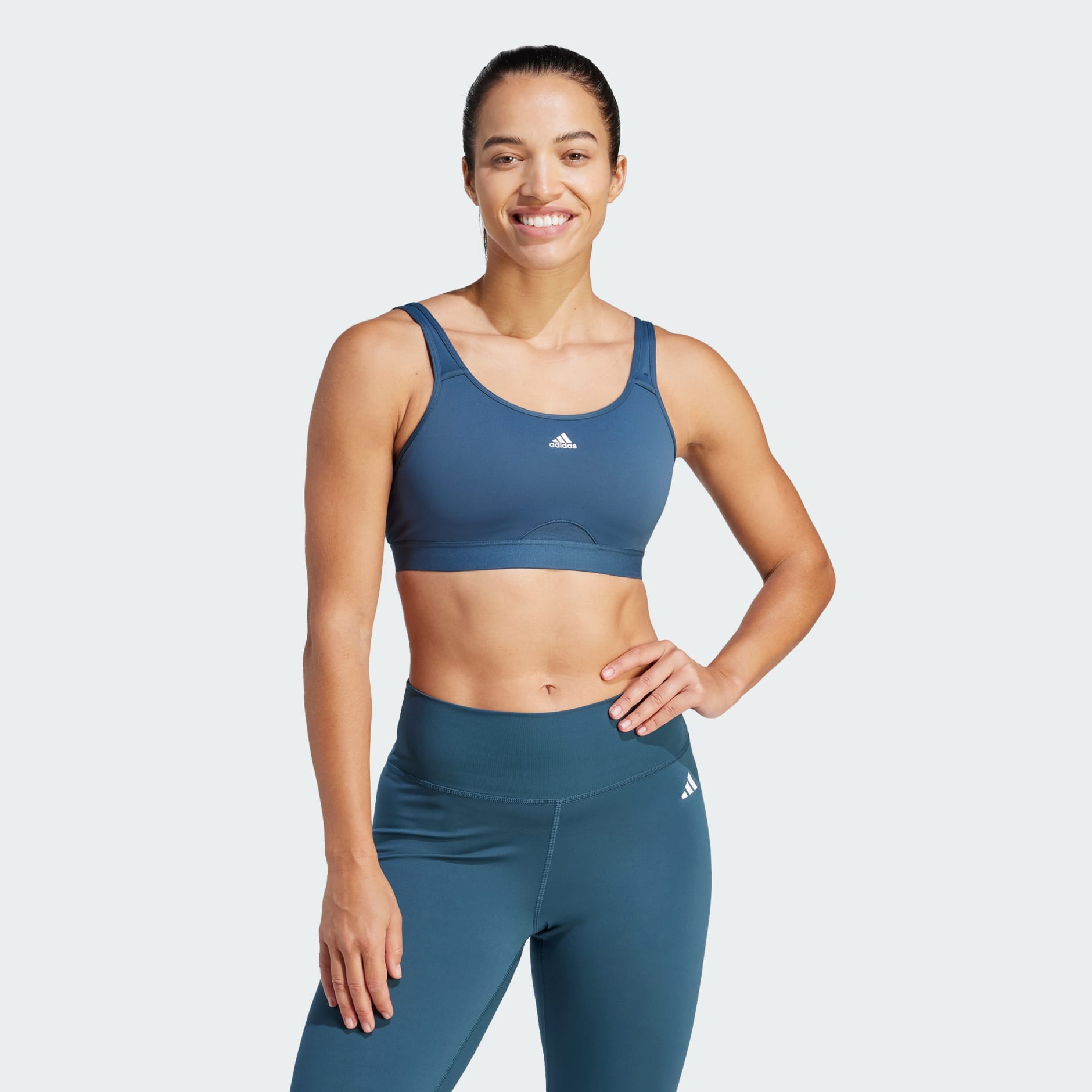 adidas adidas TLRD Move Training High-Support Bra - Turquoise