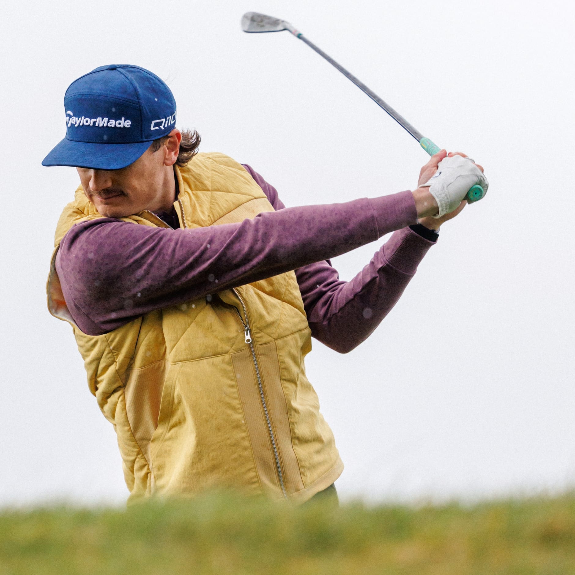 Vestă matlasată Go-to Dwr cu fermoar lung