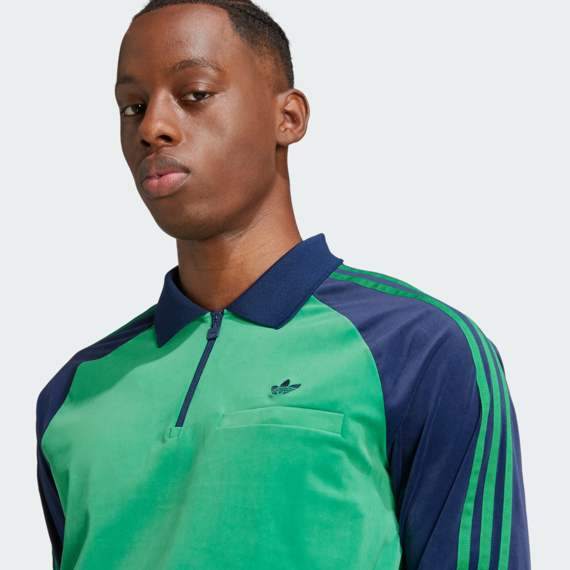 adidas Polo majica adidas Originals 70s Velour Green adidas Hrvatska