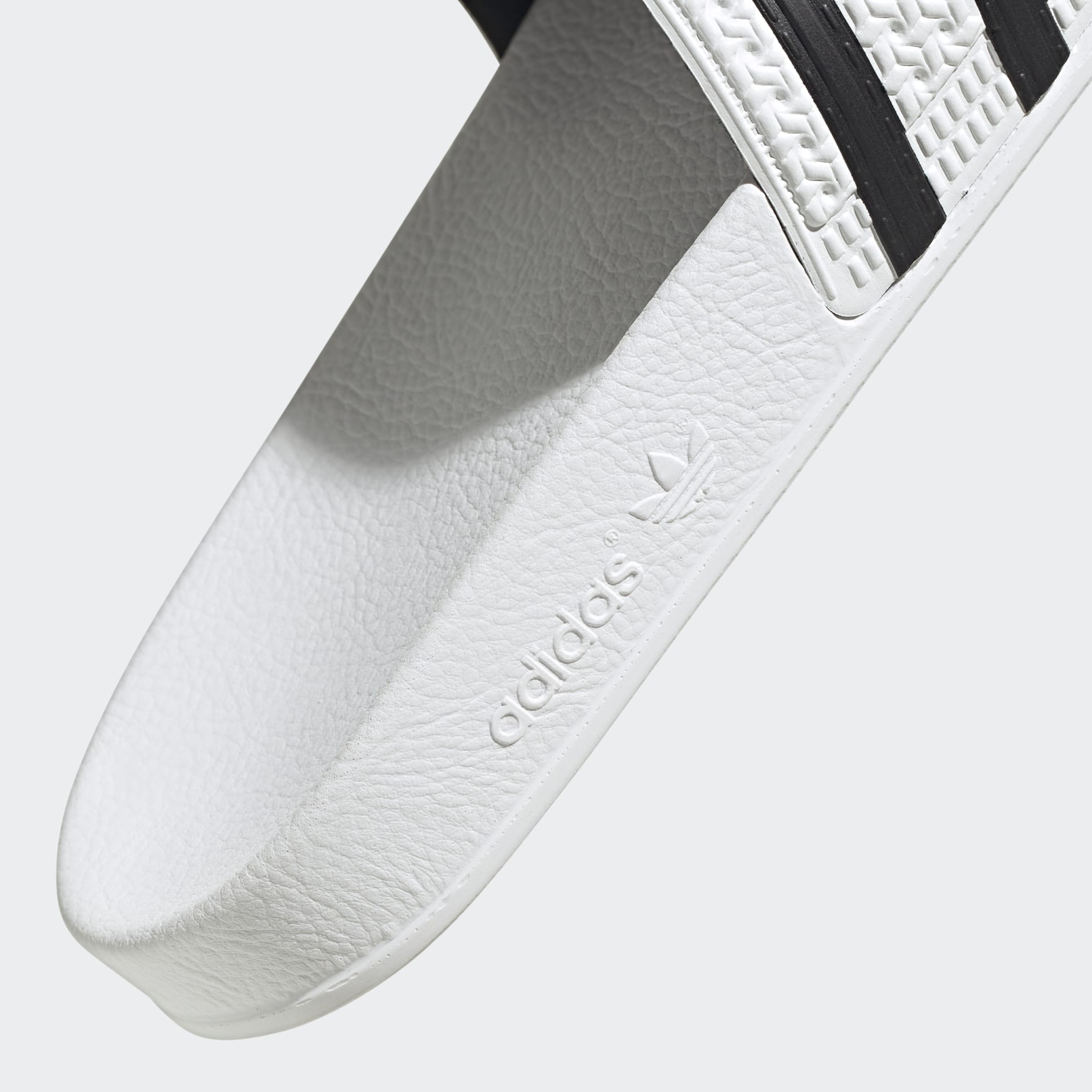 Adidas adilette hot sale white black