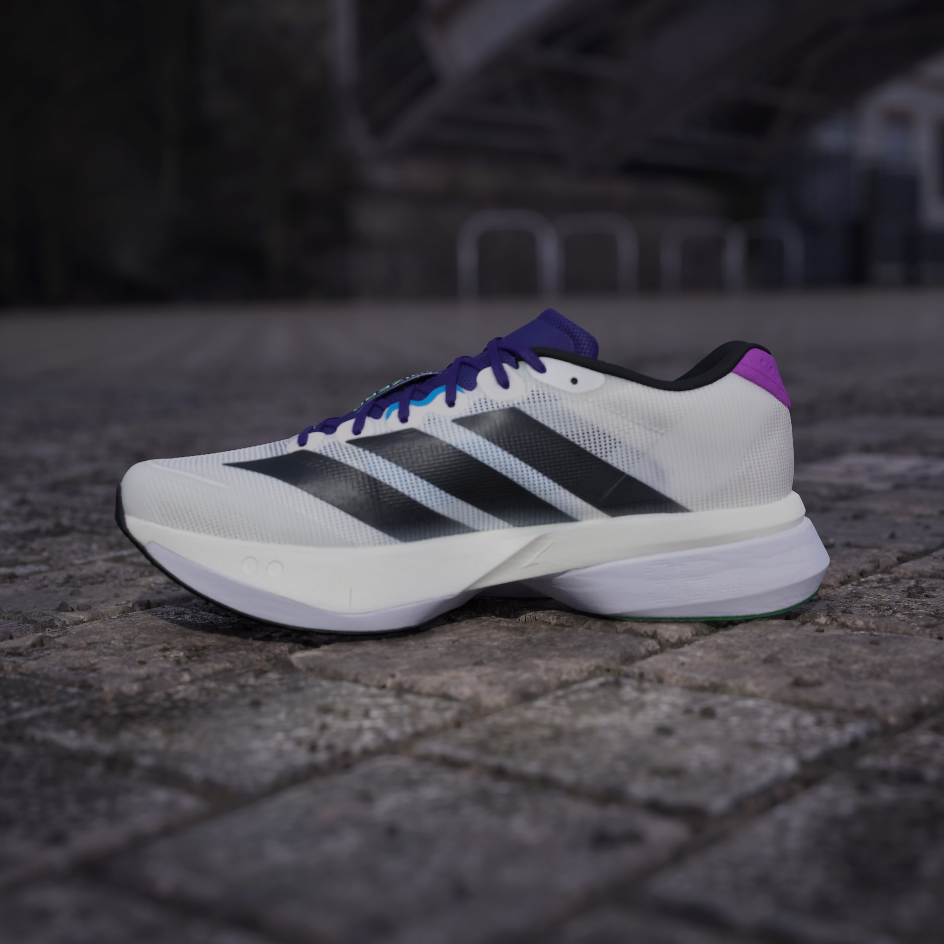 Shoes - Adizero Boston 13 Shoes - White | adidas Oman