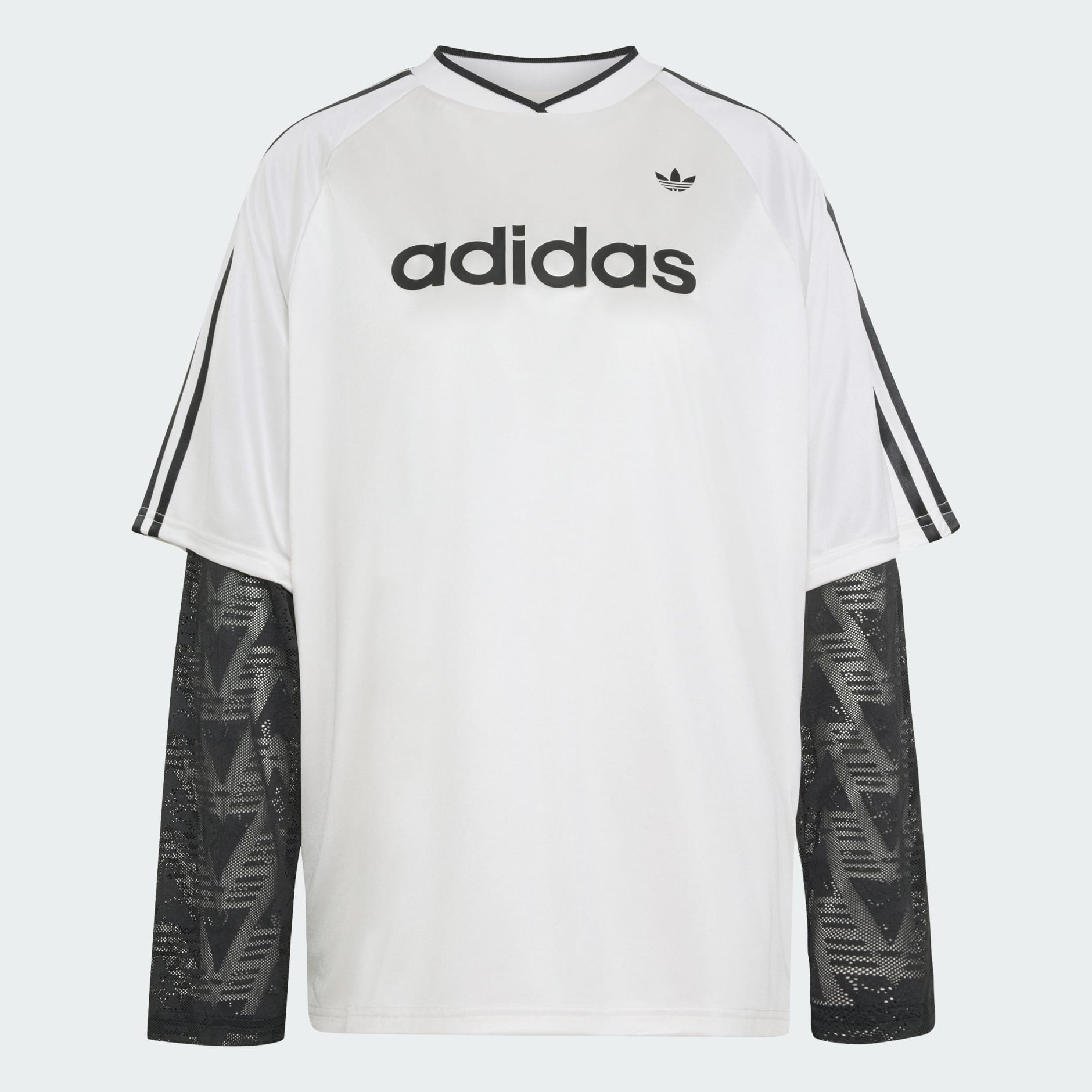 TRICOU DIN DANTELĂ CU M&Acirc;NECĂ LUNGĂ