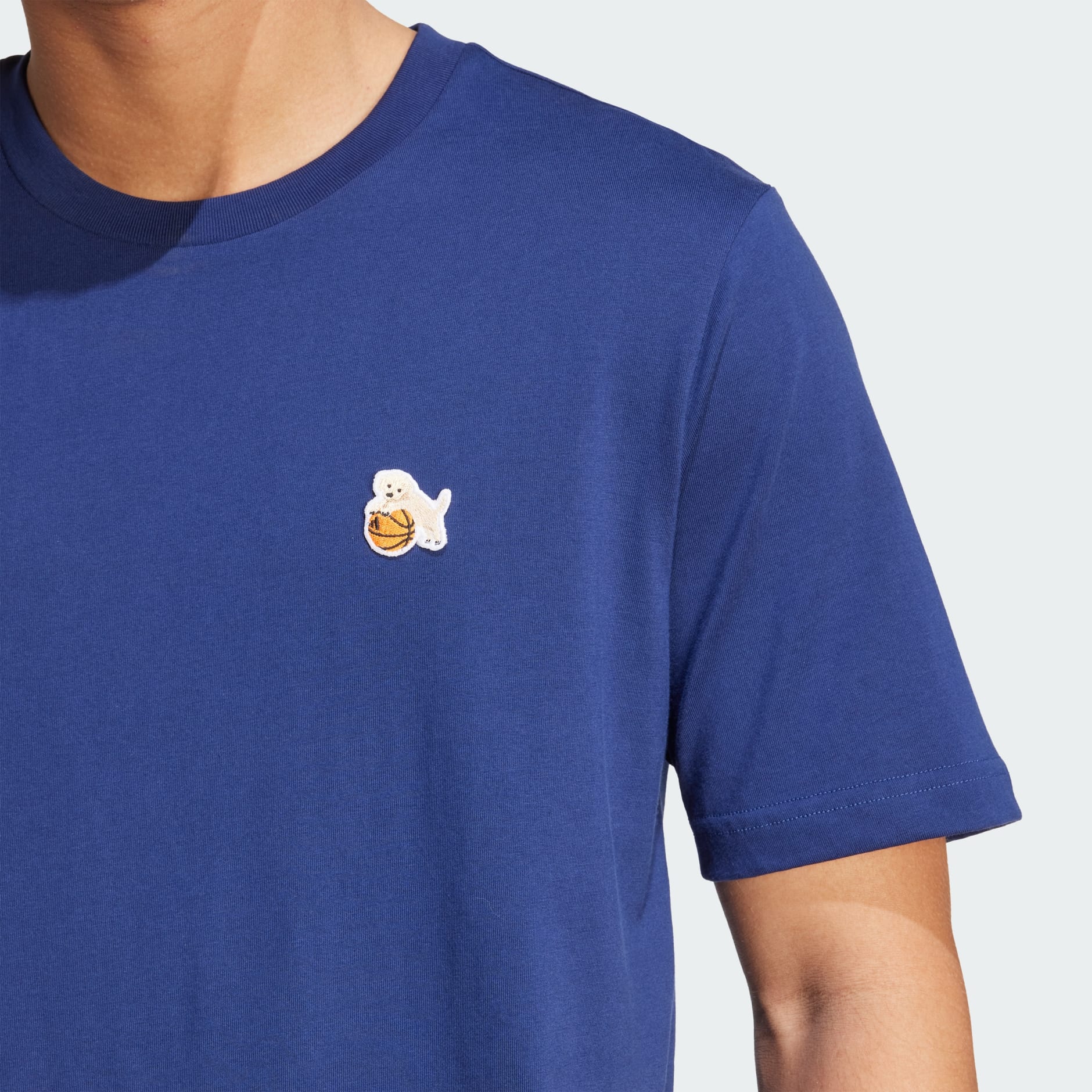 Tricou cu imprimeu grafic Dog Hoop Patch