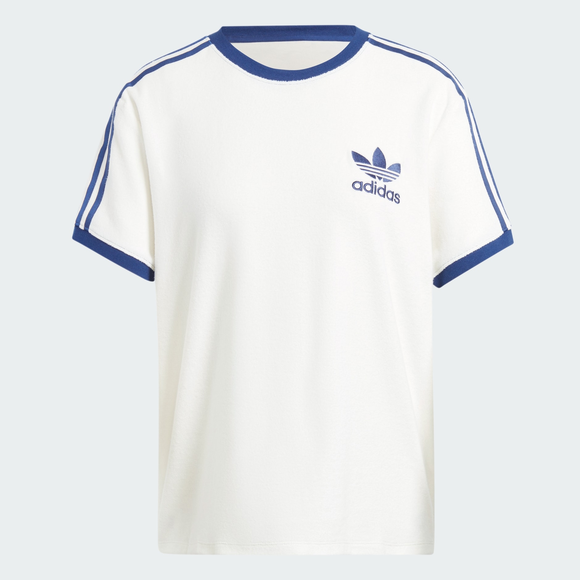 Women's Clothing - Terry 3-Stripes Tee - White | adidas Egypt