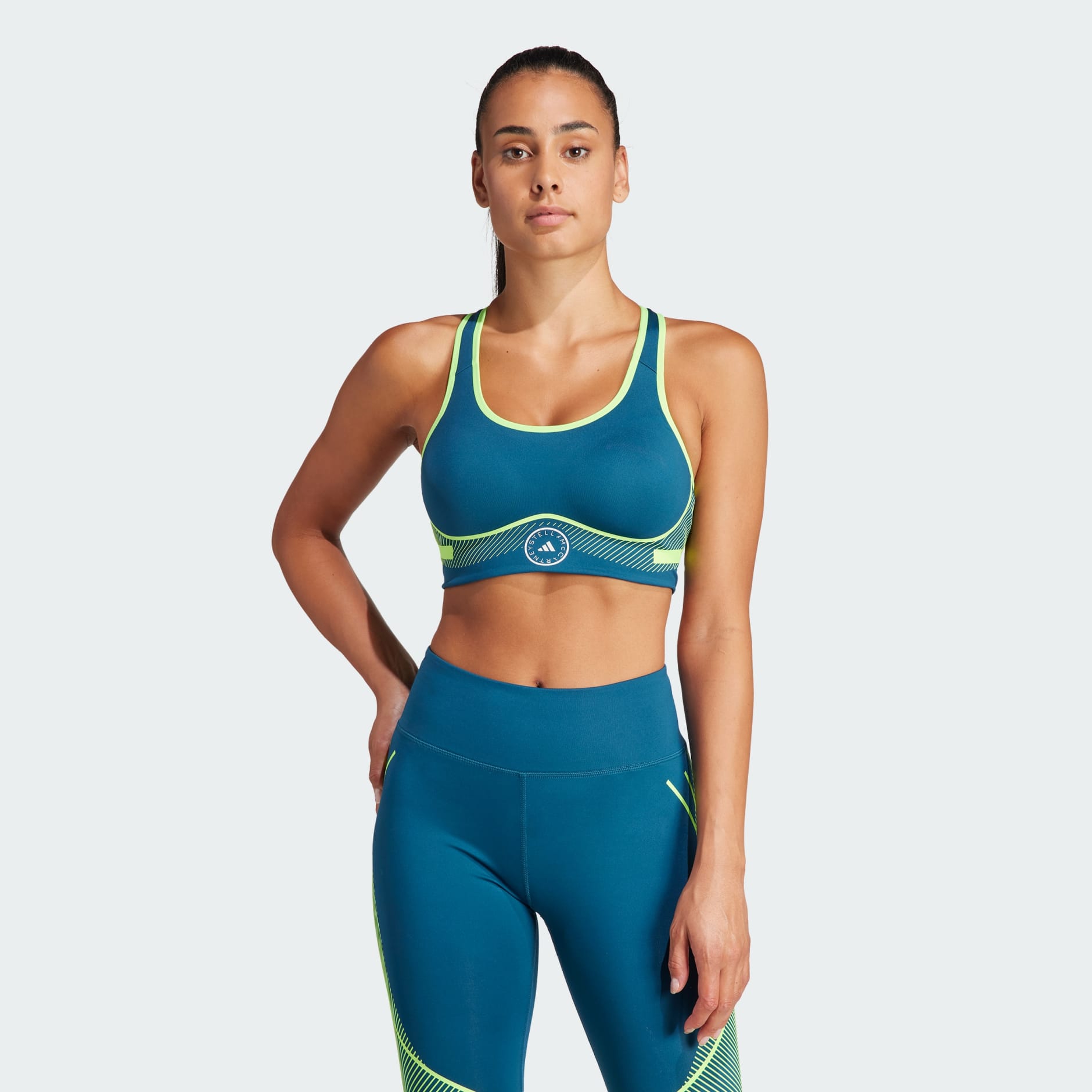 Clothing adidas by Stella McCartney TruePace High Support Sports Bra Blue adidas South Africa