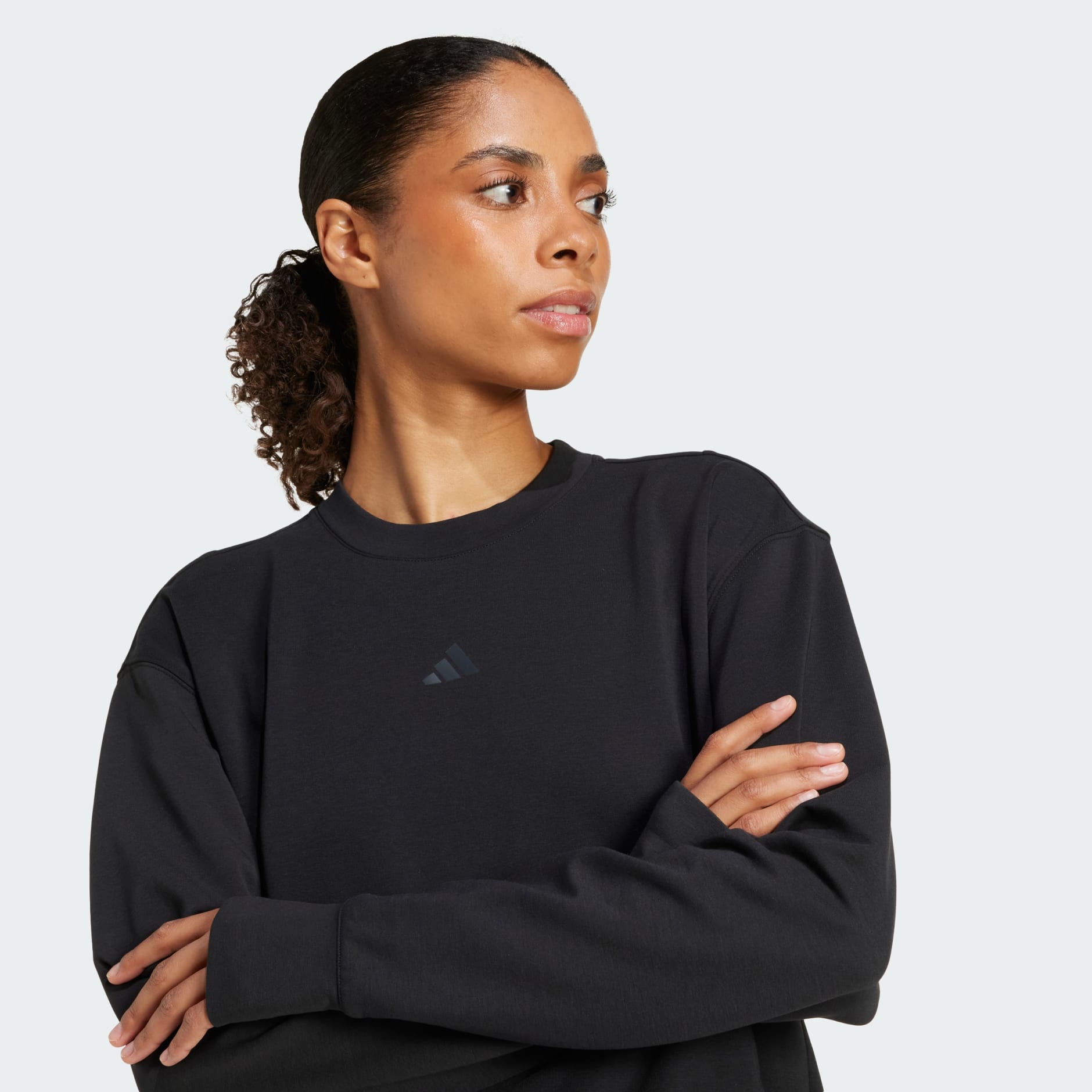 Bluză sport cu guler rotund pentru &icirc;ncălzire Designed-for-Training