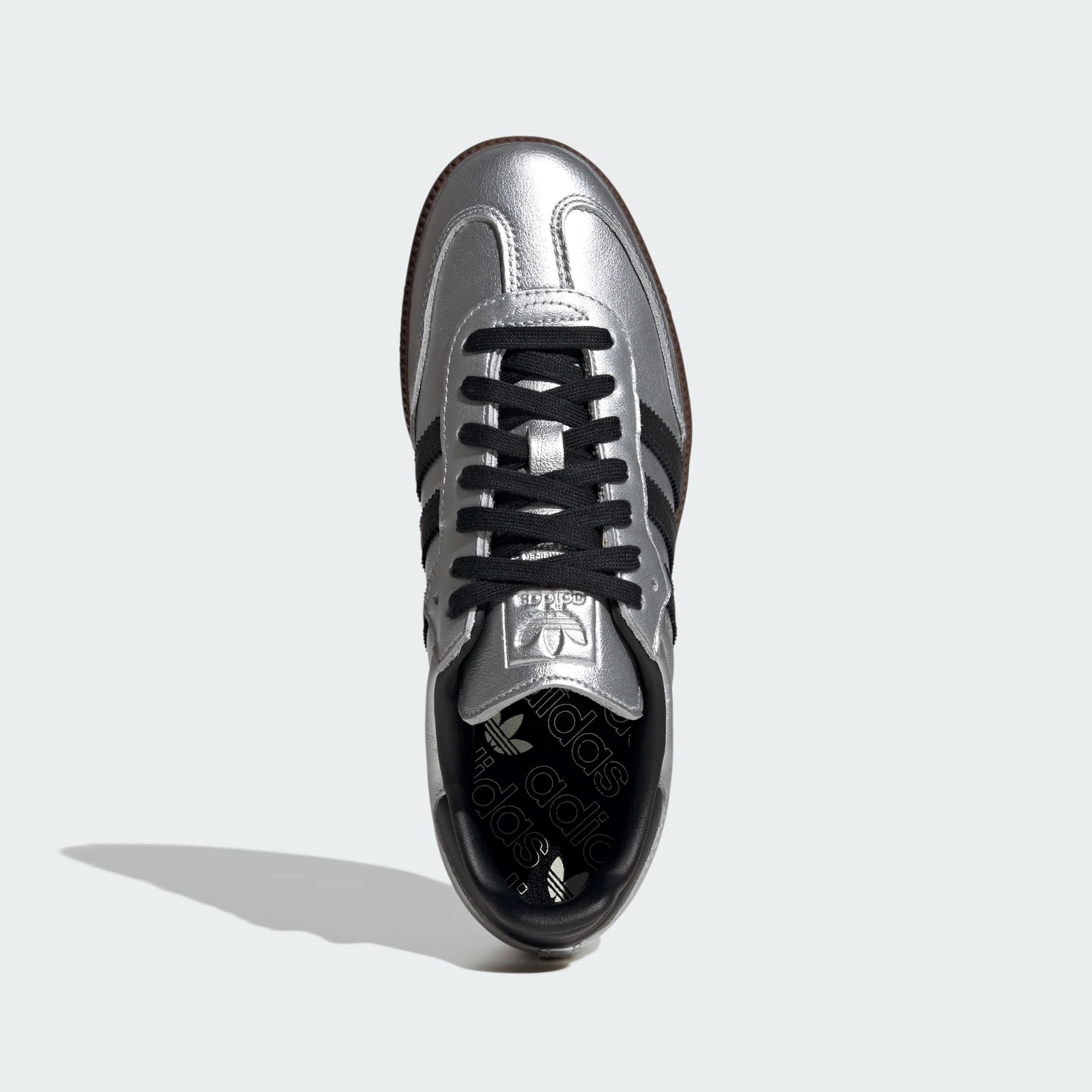 Adidas silver sneakers on sale