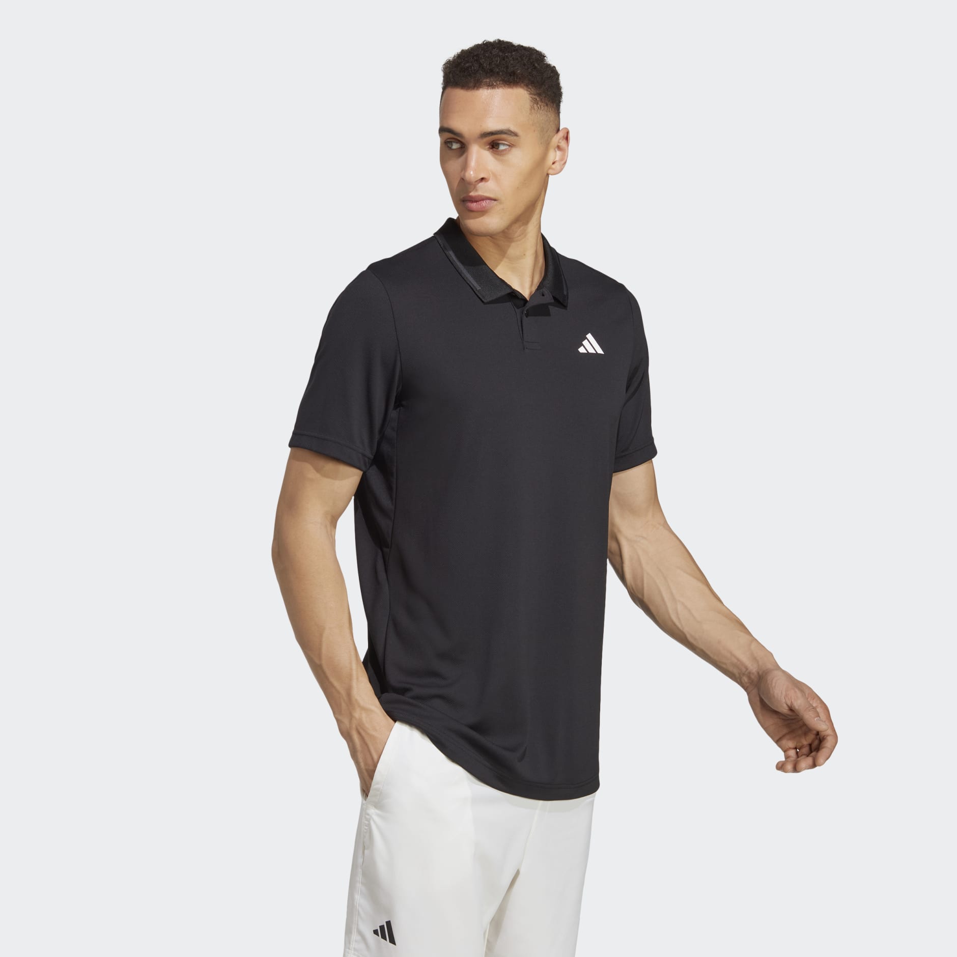 adidas Club Tennis Piqué Polo Shirt - Black | adidas UAE