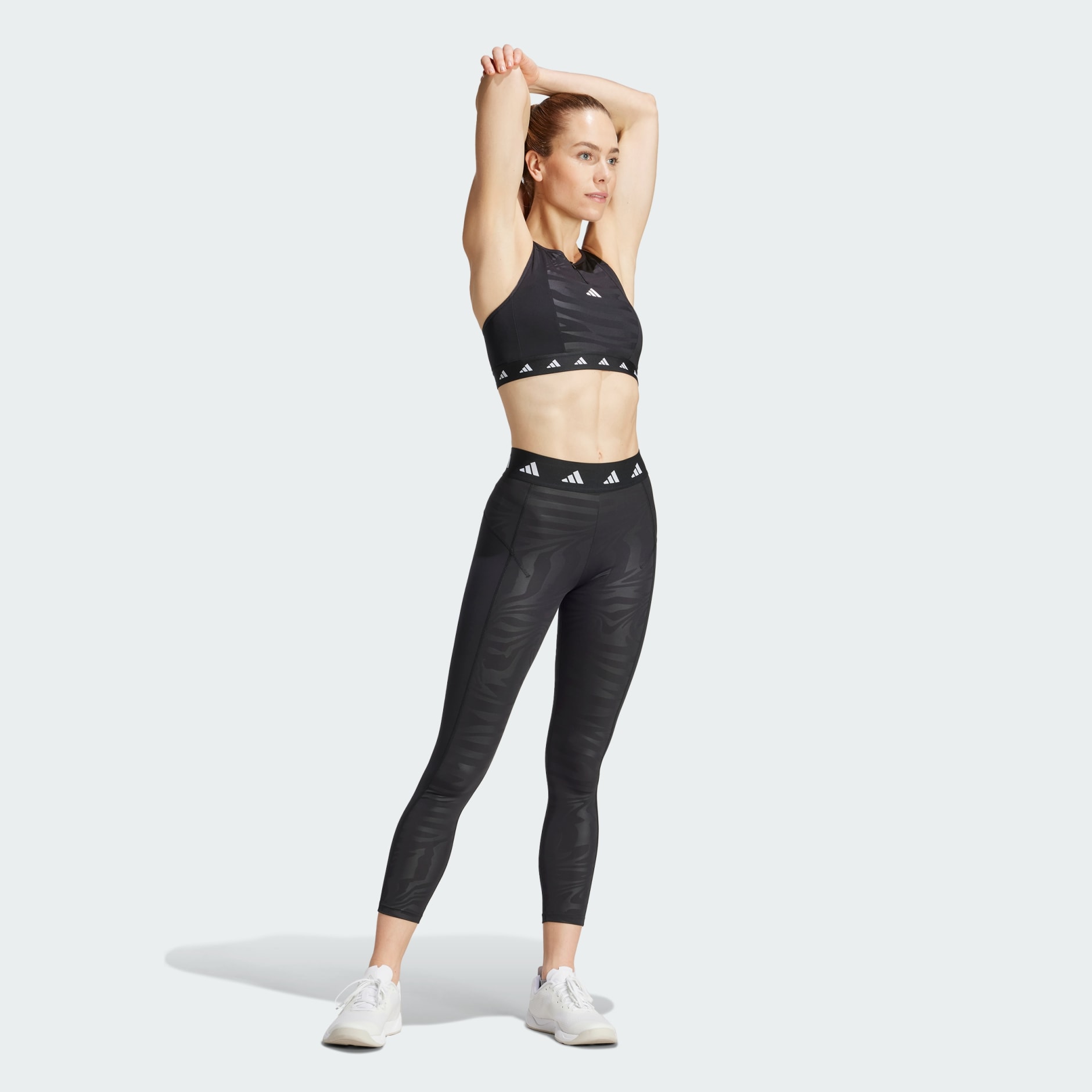 Powerimpact Training Medium-Support Techfit High-Neck Zip Bra
