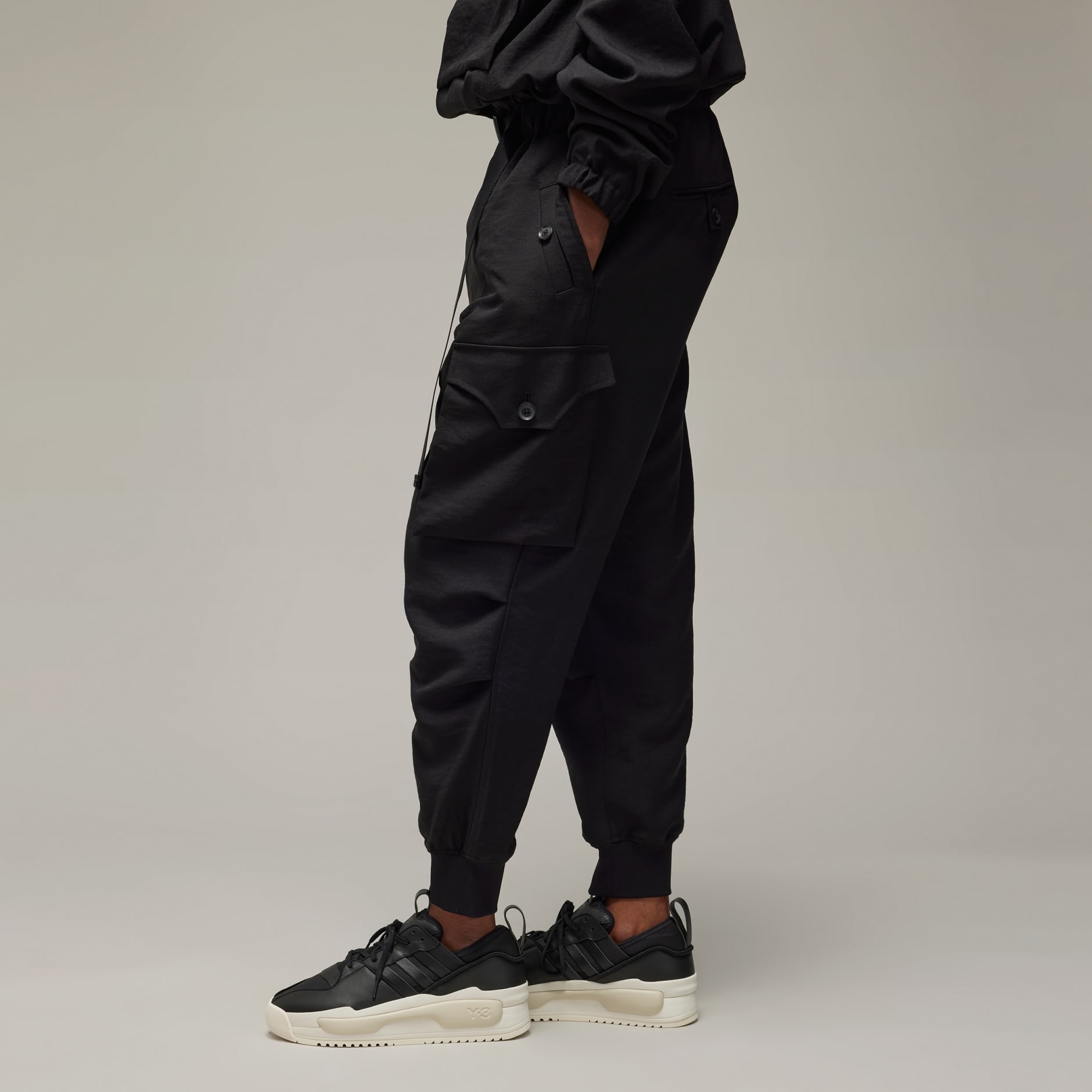 Clothing - Y-3 Sport Uniform Cuffed Cargo Pants - Black | adidas South ...