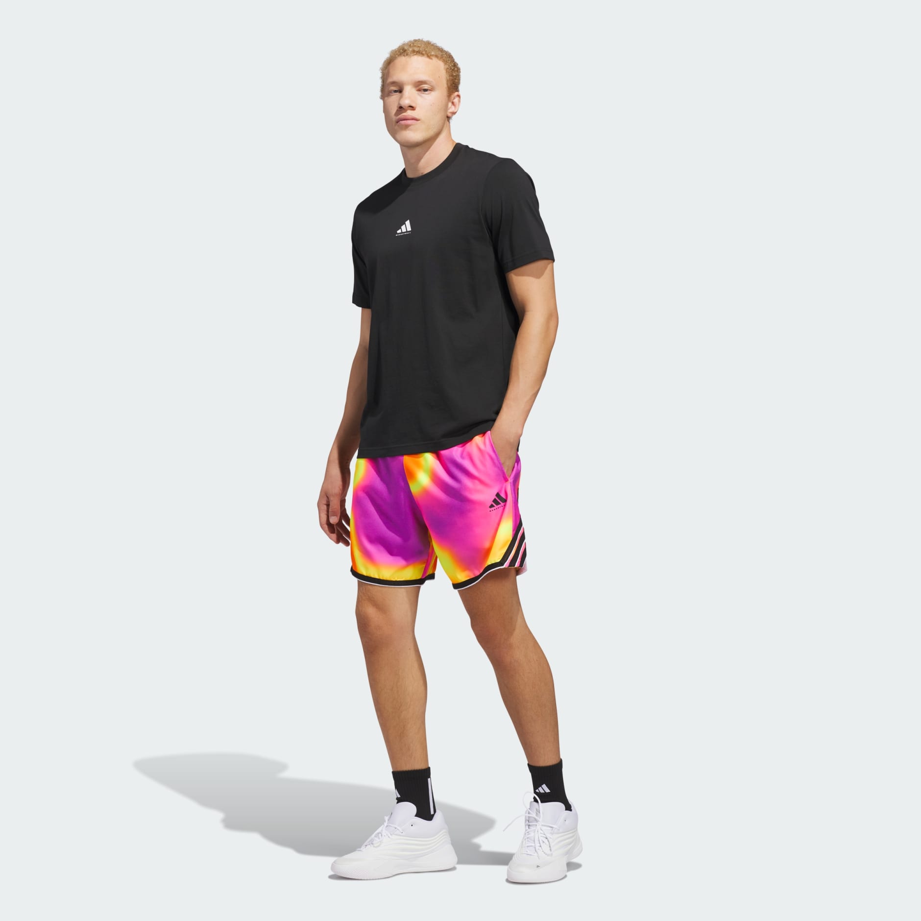 PANTALONI SCURȚI ADIDAS CRAZY LITE AOP